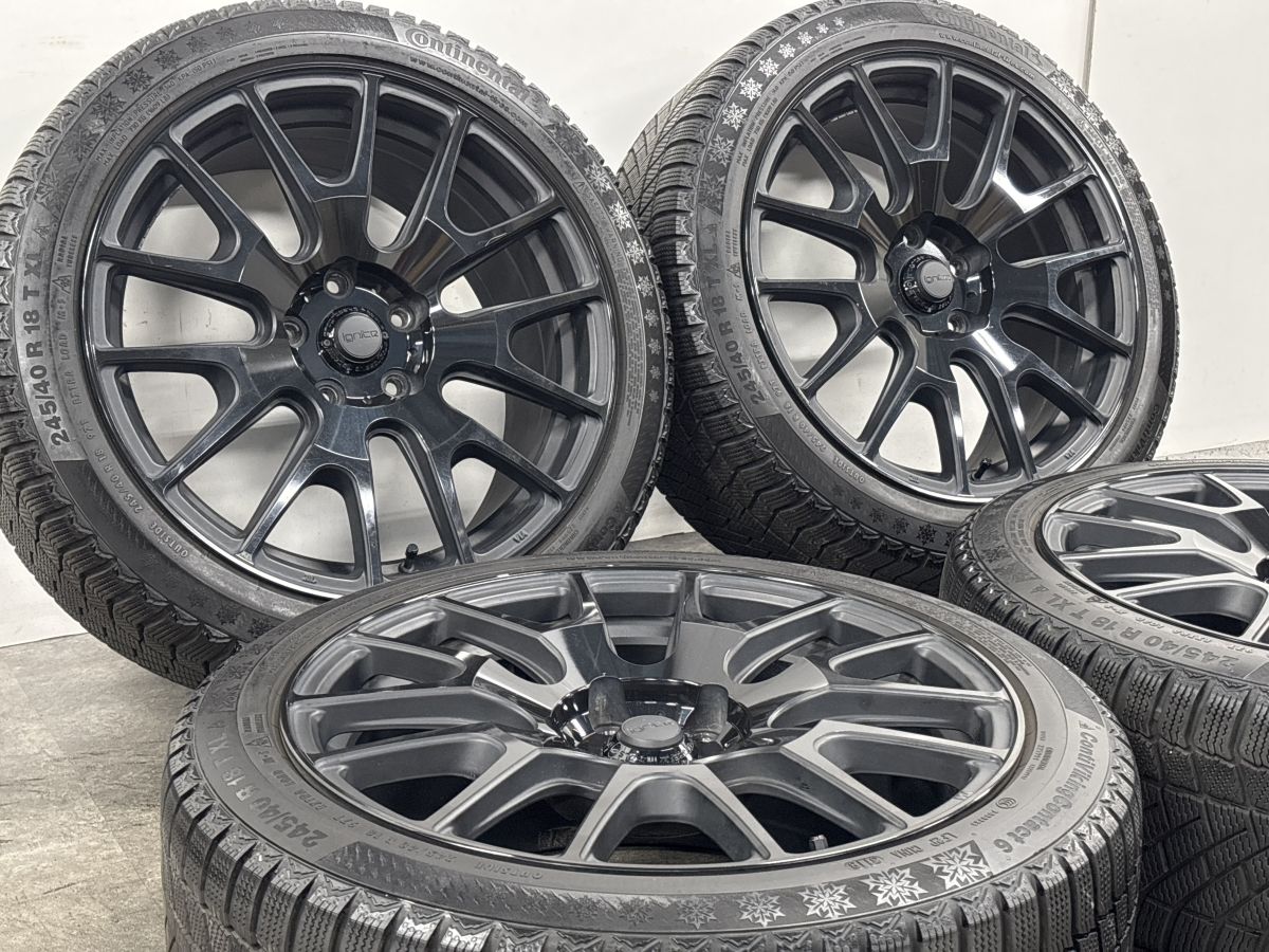 交換用に】イグナイト XTRACK 18in 8.5J +50 PCD114.3 コンチネンタル 