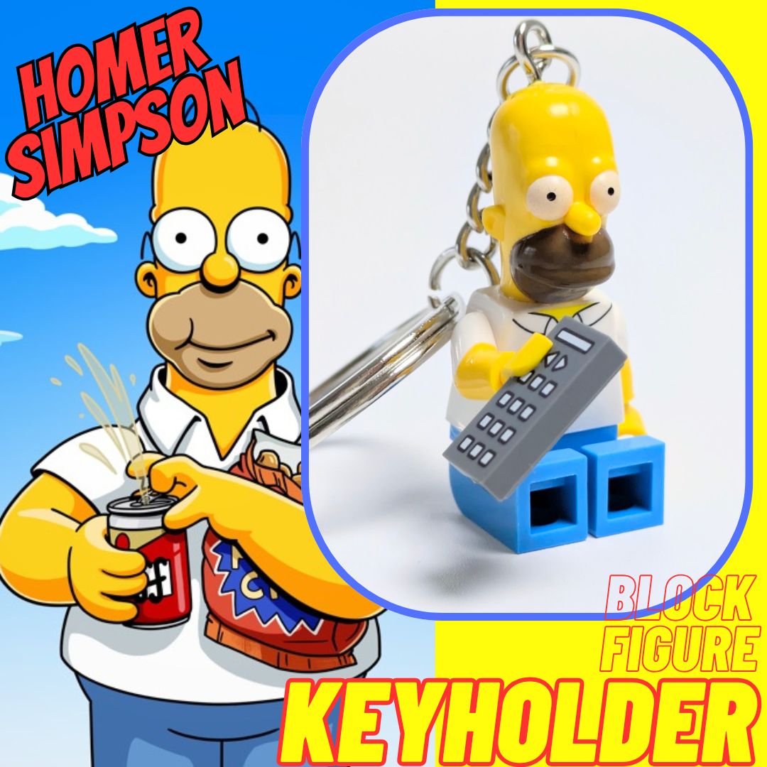 ☆ブロックフィギュアキーホルダー☆ 【 The Simpsons（ザ