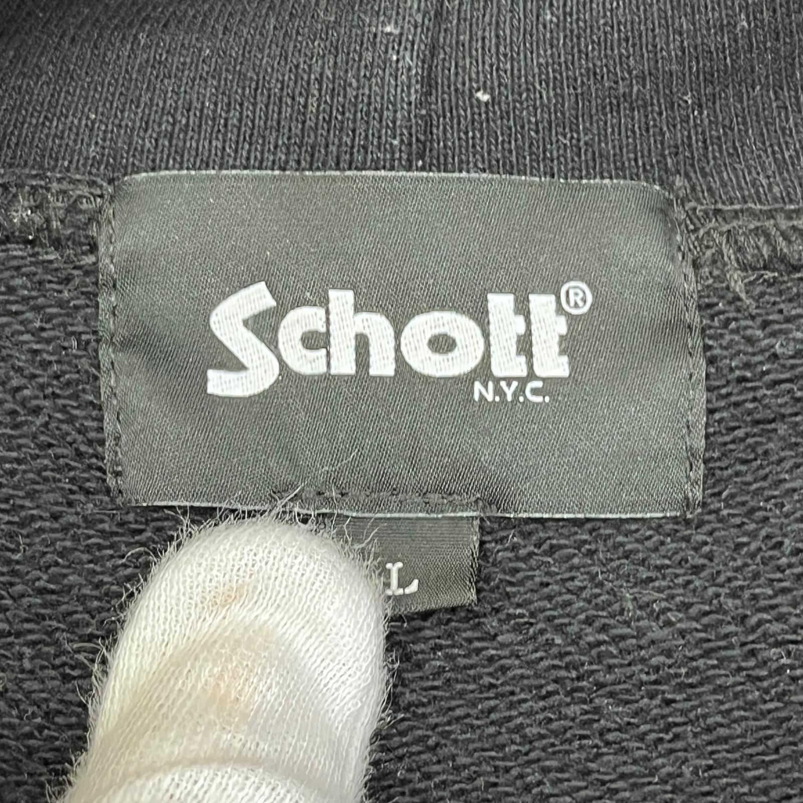 【加古川店】 中古 schott | ショット パーカー ×AMERICAN WANNABE 782-5131004 ブラック サイズ：L 【101】 加古川店】 中古 schott | ショット パーカー ×AMERICAN WANNABE 782