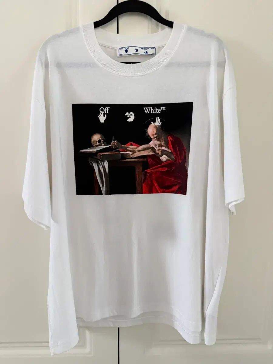 オフホワイト カラヴァッジオ プリント オーバーサイズ 半袖 Tシャツ S 出品