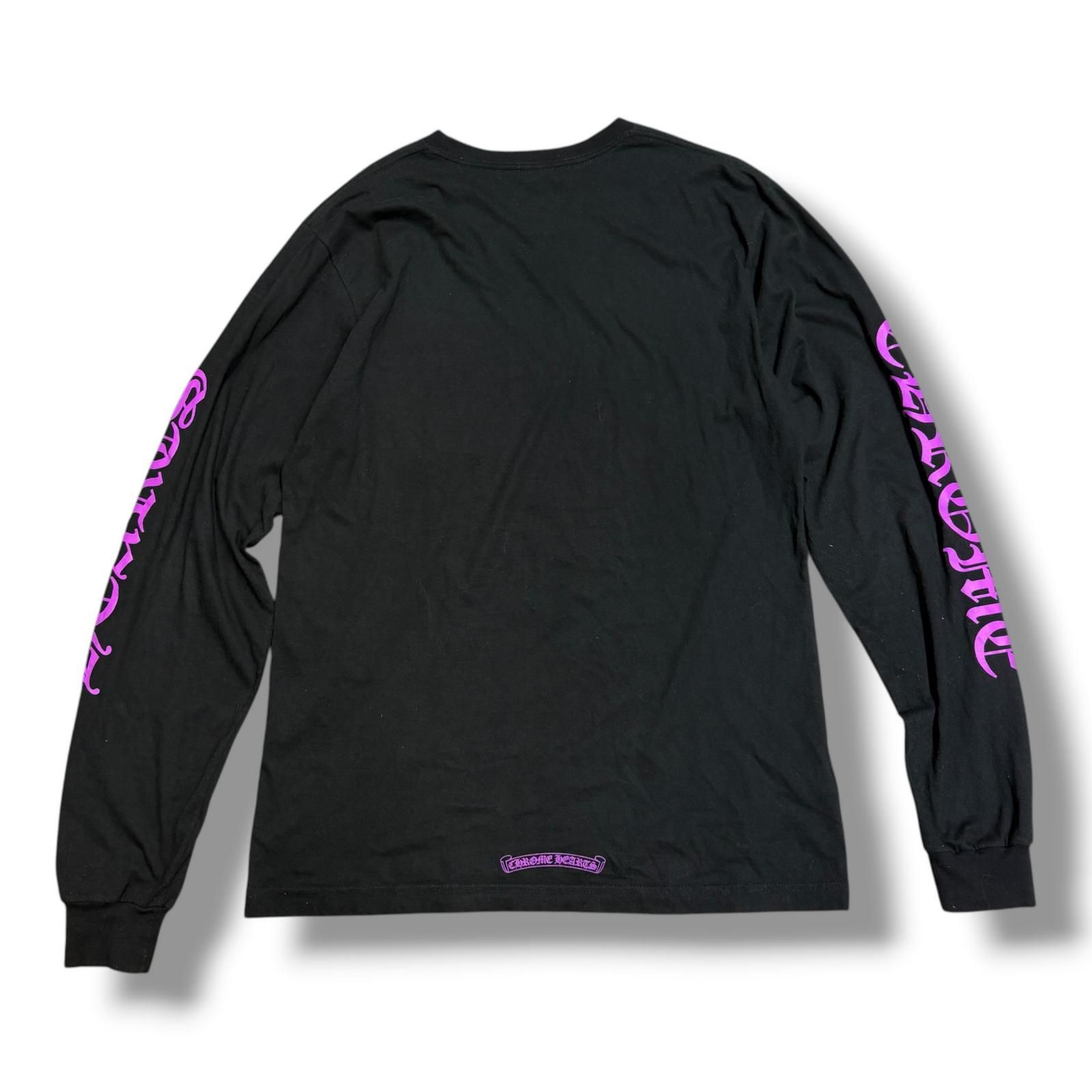 CHROME HEARTS Neck Logo L/S Tee ネックロゴロングスリーブTシャツ