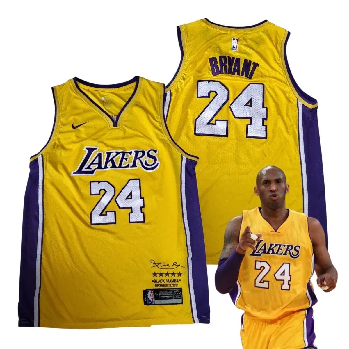 ナイキ NBA レイカーズ コービー・ブライアント BLACK MAMBA