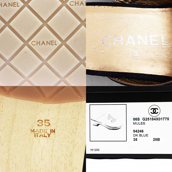 極美品】CHANEL シャネル サボ サンダル デニム サイズ 35 レディース