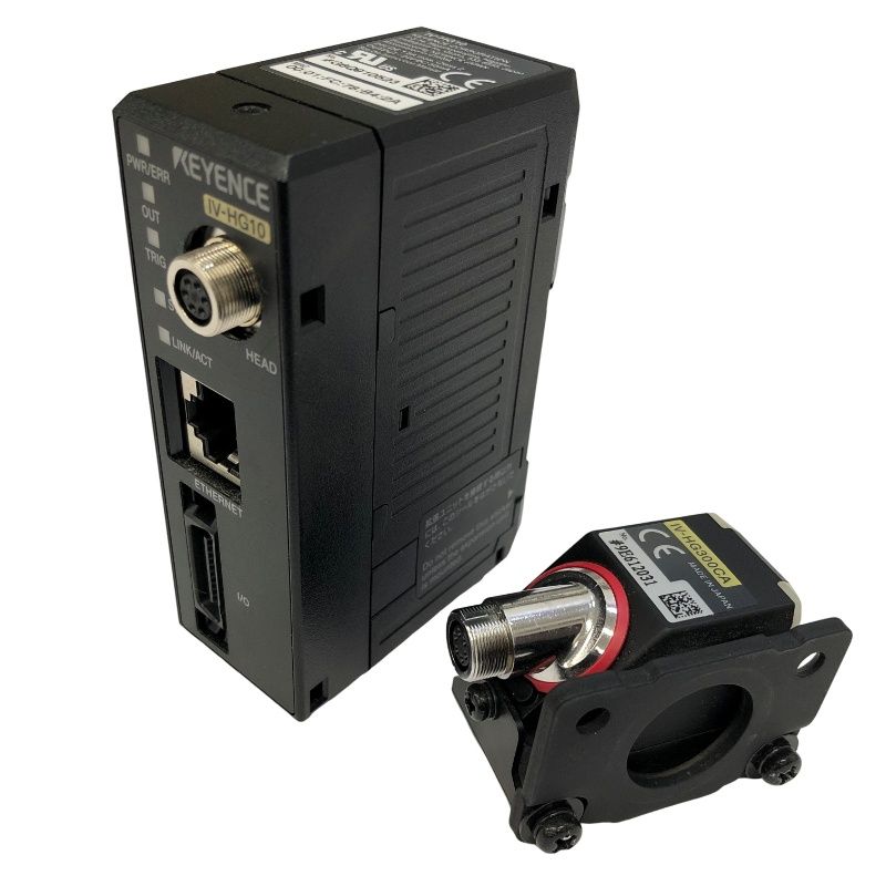 2点セット キーエンス 画像センサヘッド IV-HG300CA + IV-HG用 センサアンプ 親機 IV-HG10 【中古】 22606K4172