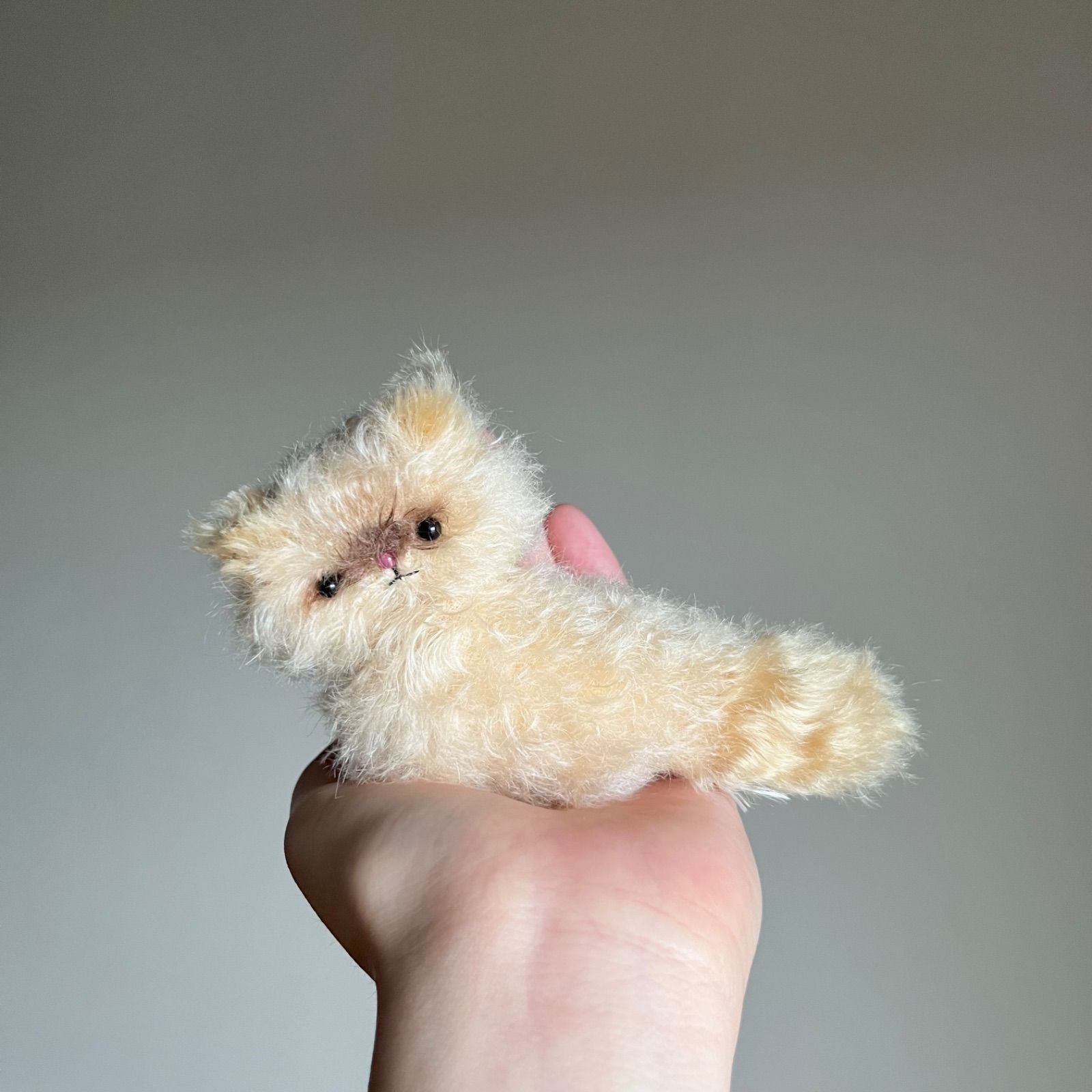 とけそうな、ねこ ( きゃらめるプリン色の子 ) Cora 猫 ぬいぐるみ