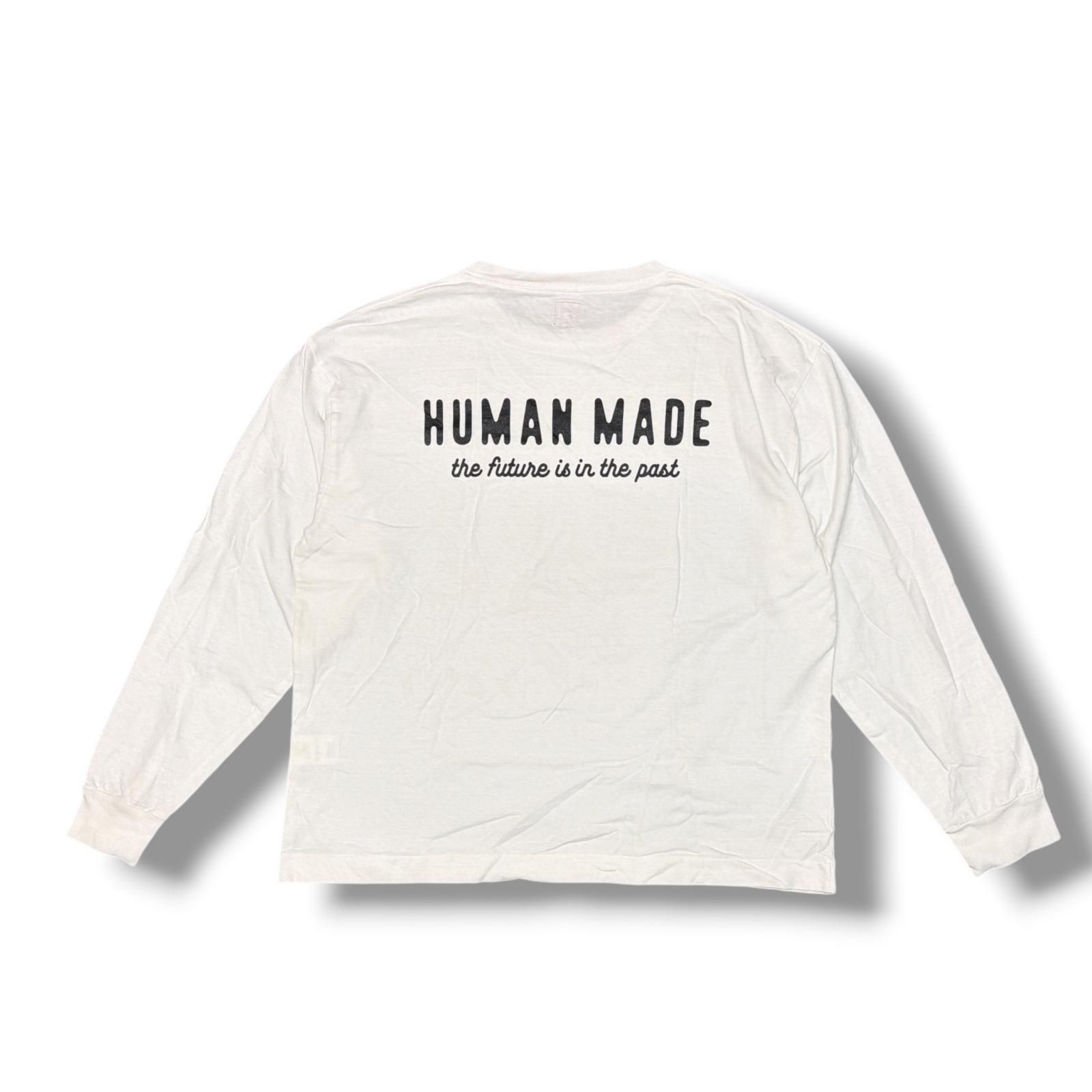 HUMAN MADE ベアーパッチバックロゴカットソー 長袖Tシャツ ヒューマン