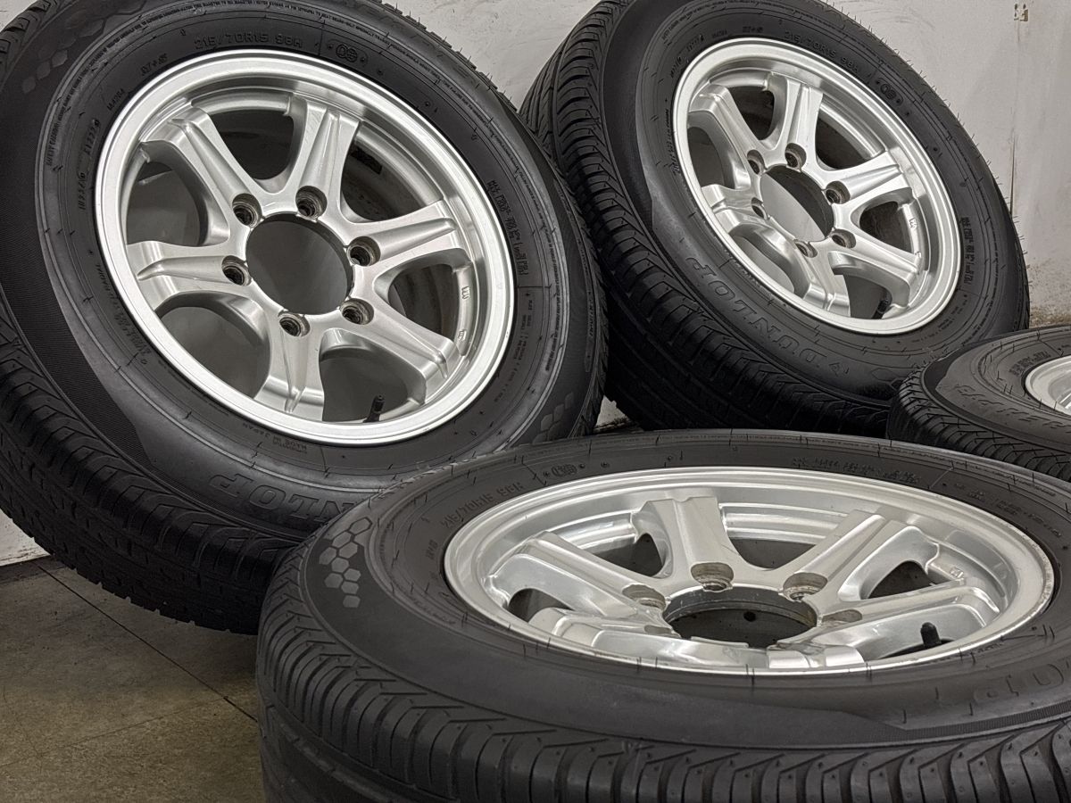 バリ溝】WEDS キーラー 15in 6.5J +28 PCD139.7 ダンロップ グラン