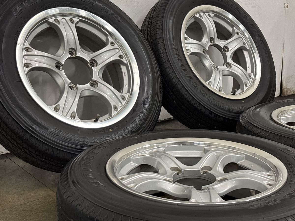 良好品】WEDS キーラー 16in 6.5J +20 PCD139.7 ブリヂストン