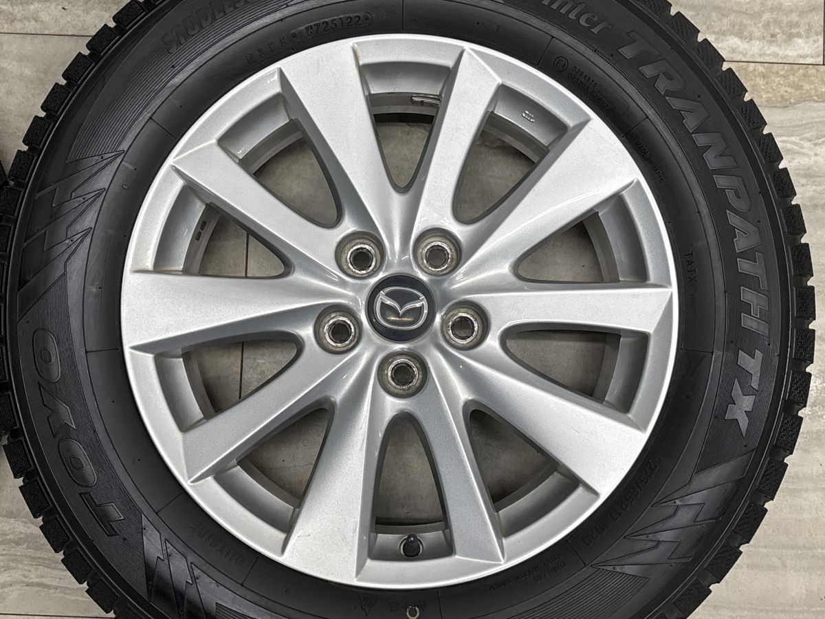 バリ溝】マツダ CX-5 純正 17in 7.5J +50 PCD114.3 トーヨー 