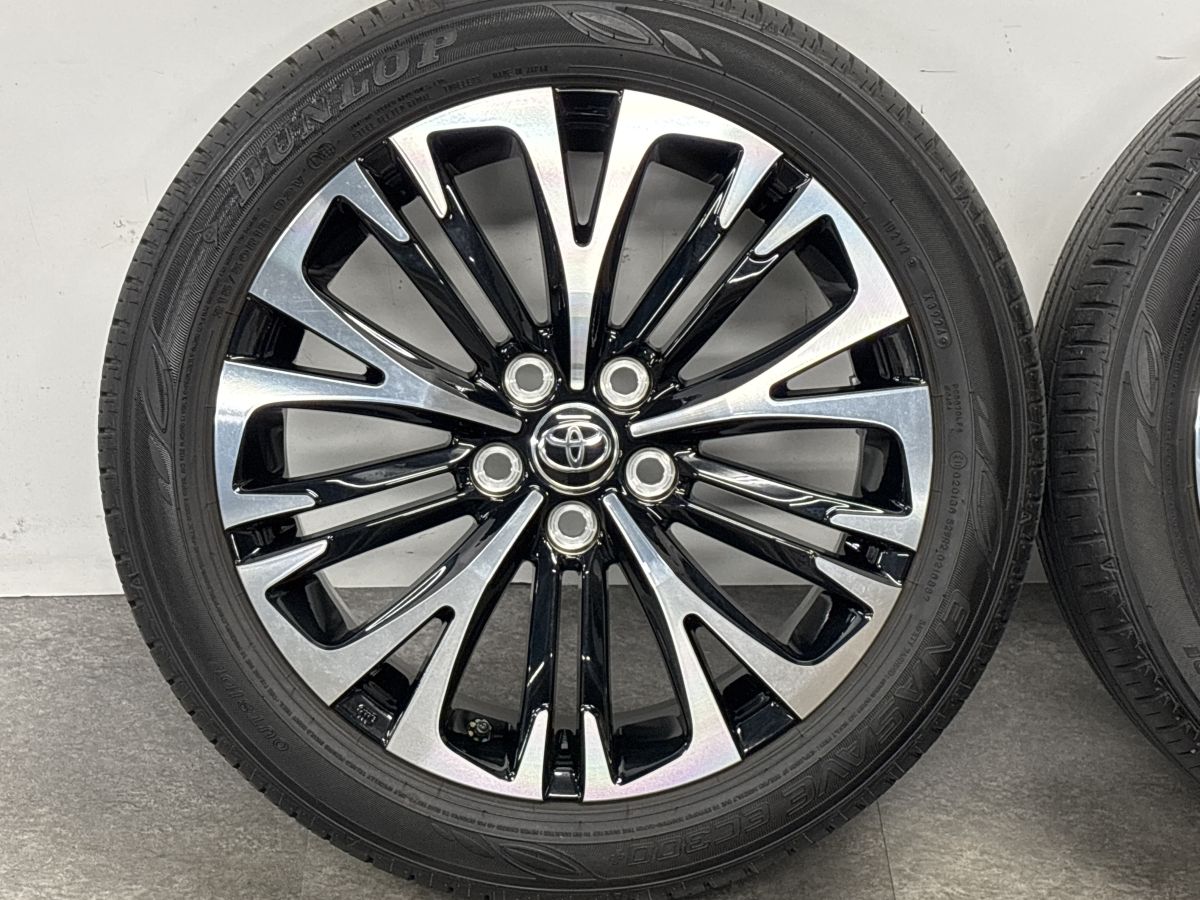 新車外し ヤリスクロス 純正 ダンロップ エナセーブ 215/50R18 美品 2024年製 バリ溝 美品】トヨタ ヤリスクロス 純正 18in 7J +50 PCD114
