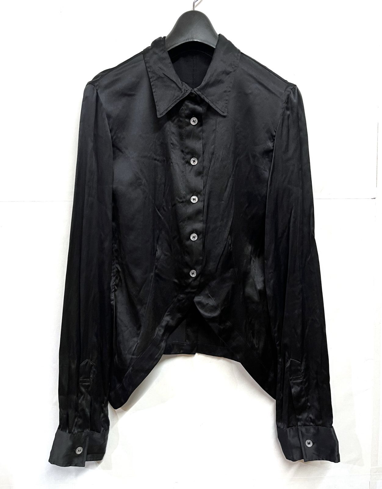 ANN DEMEULEMEESTER ボウタイ付シャツXXS 2000年代後半 00s ヴィンテージ デッドストック アーカイブ ANN DEMEULEMEESTER