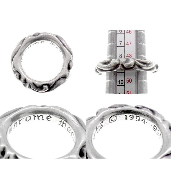 クロムハーツ CHROME HEARTS 【 SCRL BAND 】 スクロールバンド シルバー リング　51467 クロムハーツ CHROME HEARTS 【 SCRL BAND 】 スクロールバンド