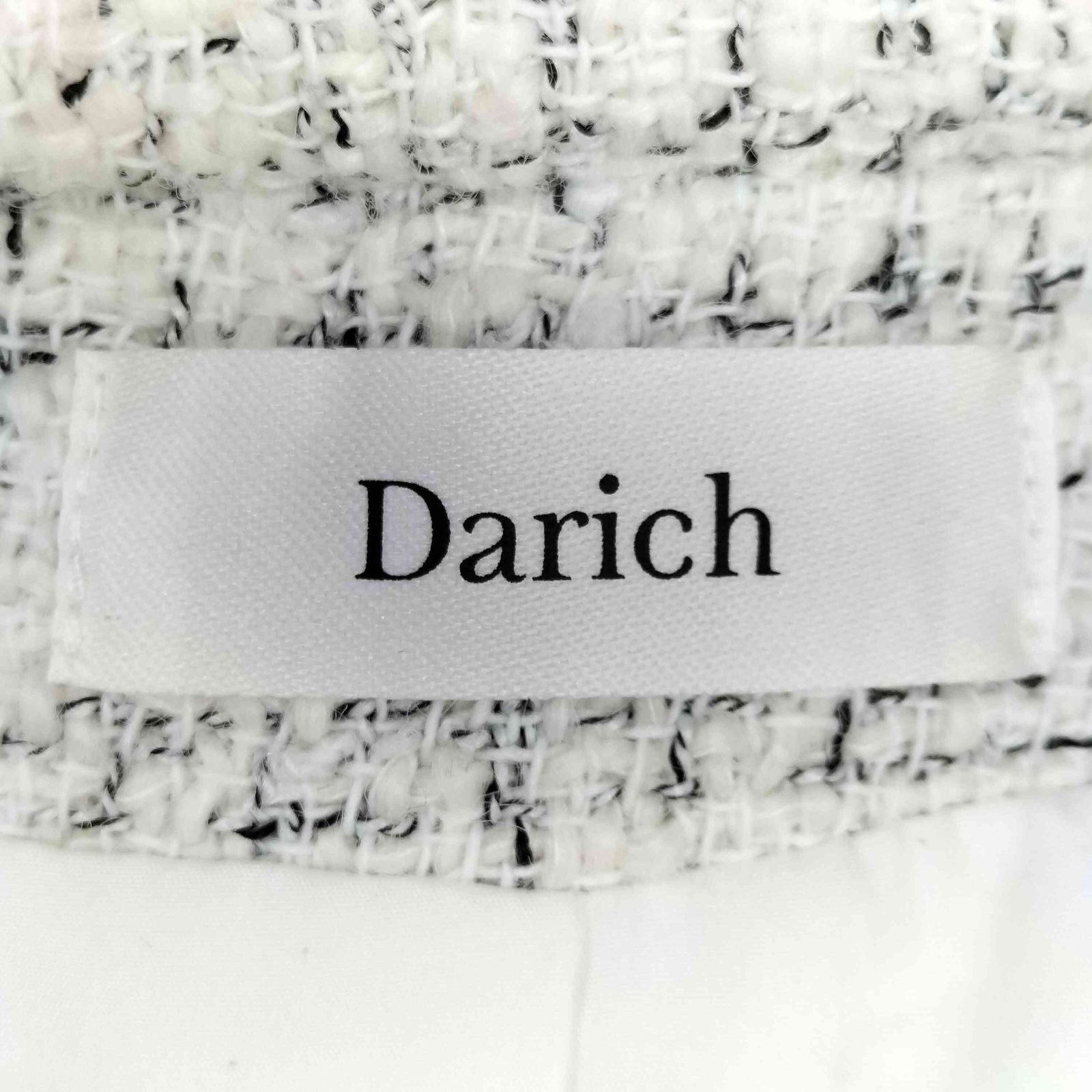 ダーリッチ Darich コンパクトフリンジツイードジャケット レディース