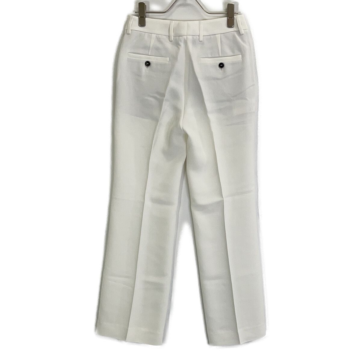 INCOTEX インコテックス SLOWEAR ホワイト センタープレスパンツ 38