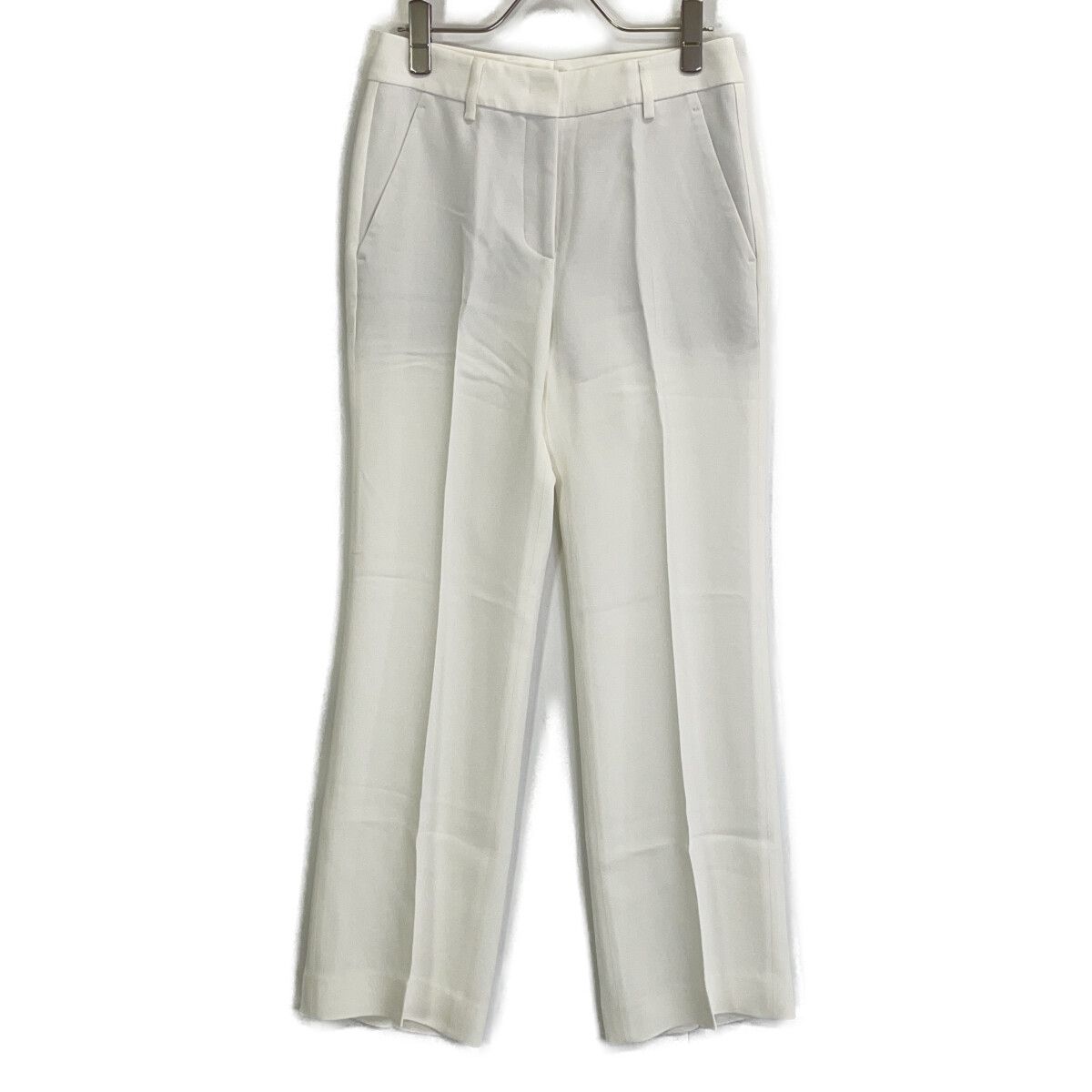 INCOTEX インコテックス SLOWEAR ホワイト センタープレスパンツ 38