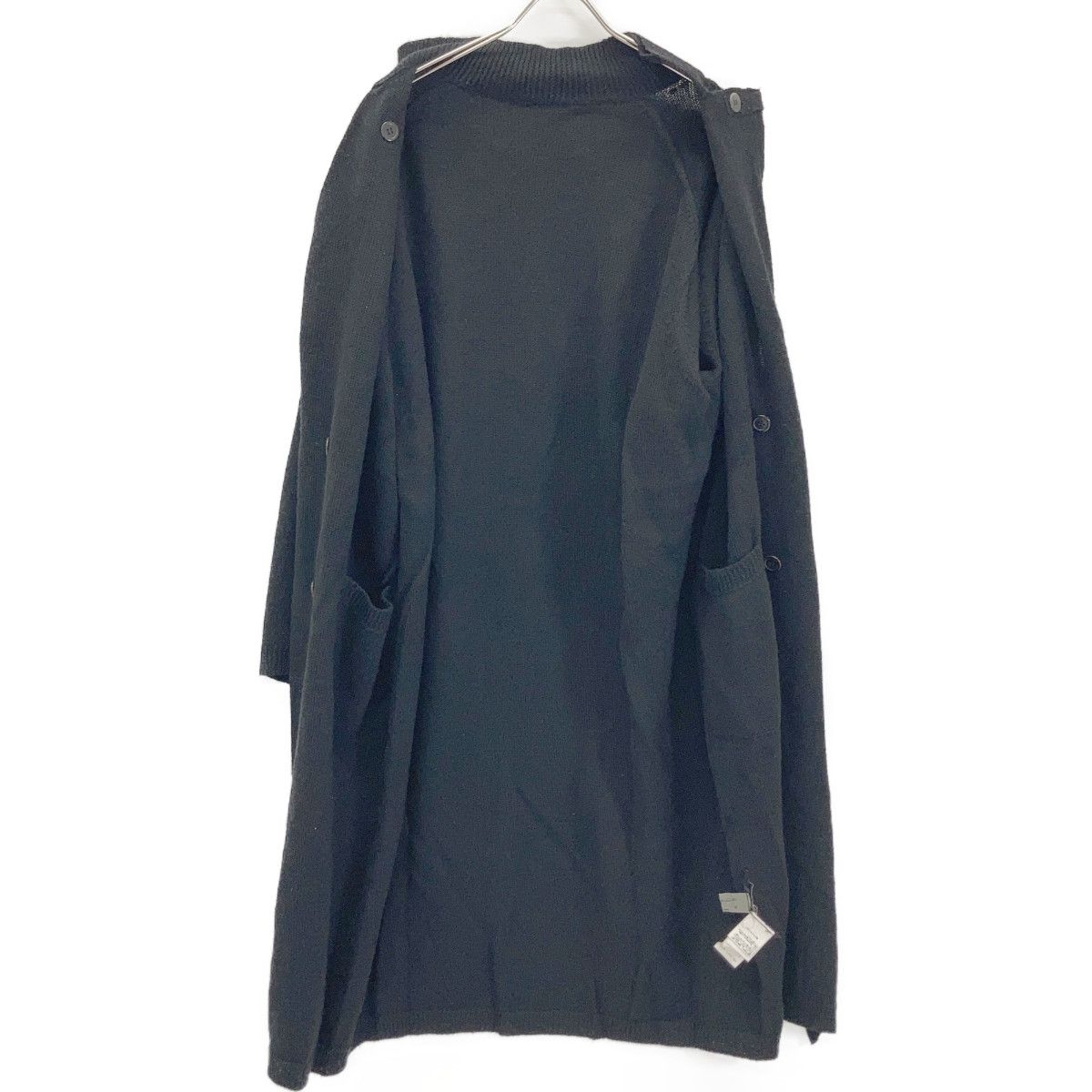 Yohji Yamamoto POUR HOMME ヨウジヤマモトプールオム 20AW　HR-K97-475 ブラック アルパカ混 ニットロングコート 3 Yohji Yamamoto POUR HOMME ヨウジヤマモトプールオム 20AW HR-K97-475