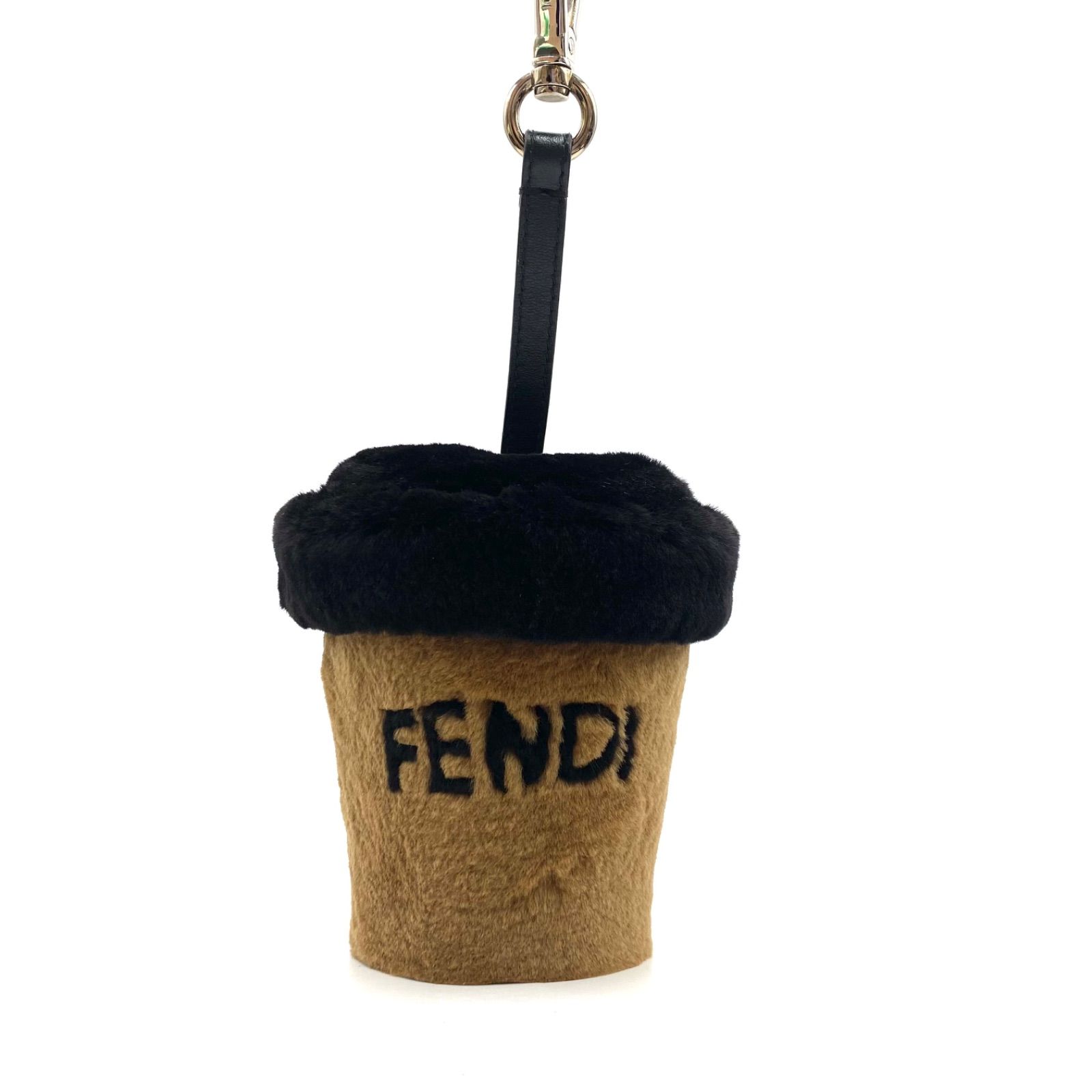 国内希少！】【現行】 FENDI フェンディ ミンクファー カップ チャーム