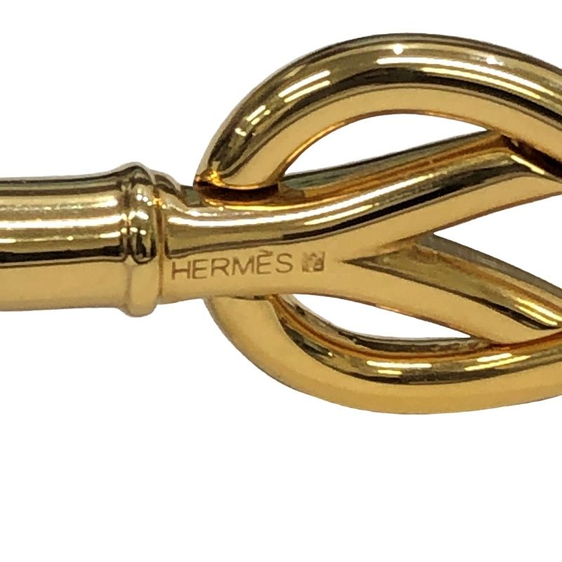 HERMES エルメス ブレスレット アタメ ゴールドカラー×ブラウン メタル