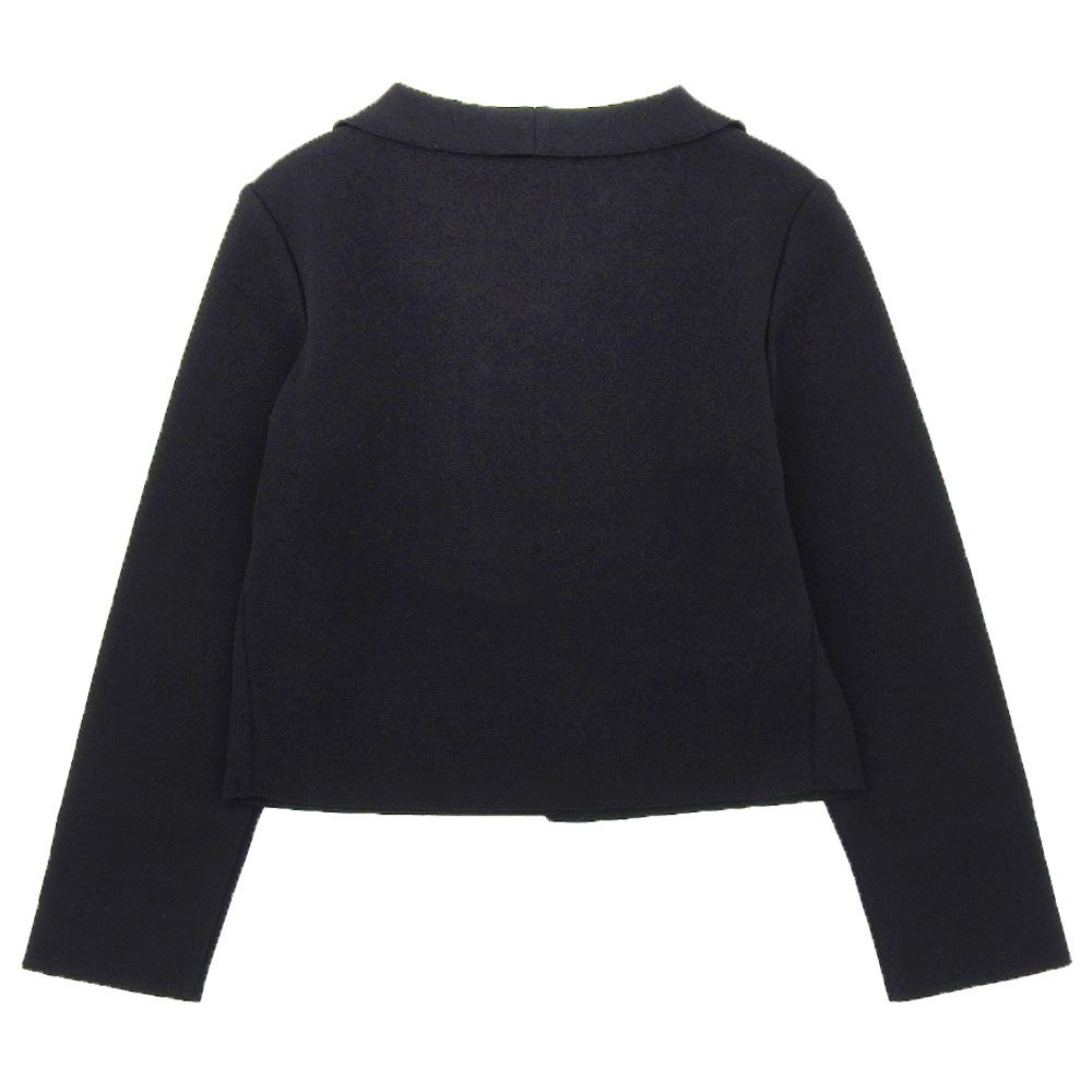 Rene ルネ 美品 パールボタン ニットジャケット レディース 黒