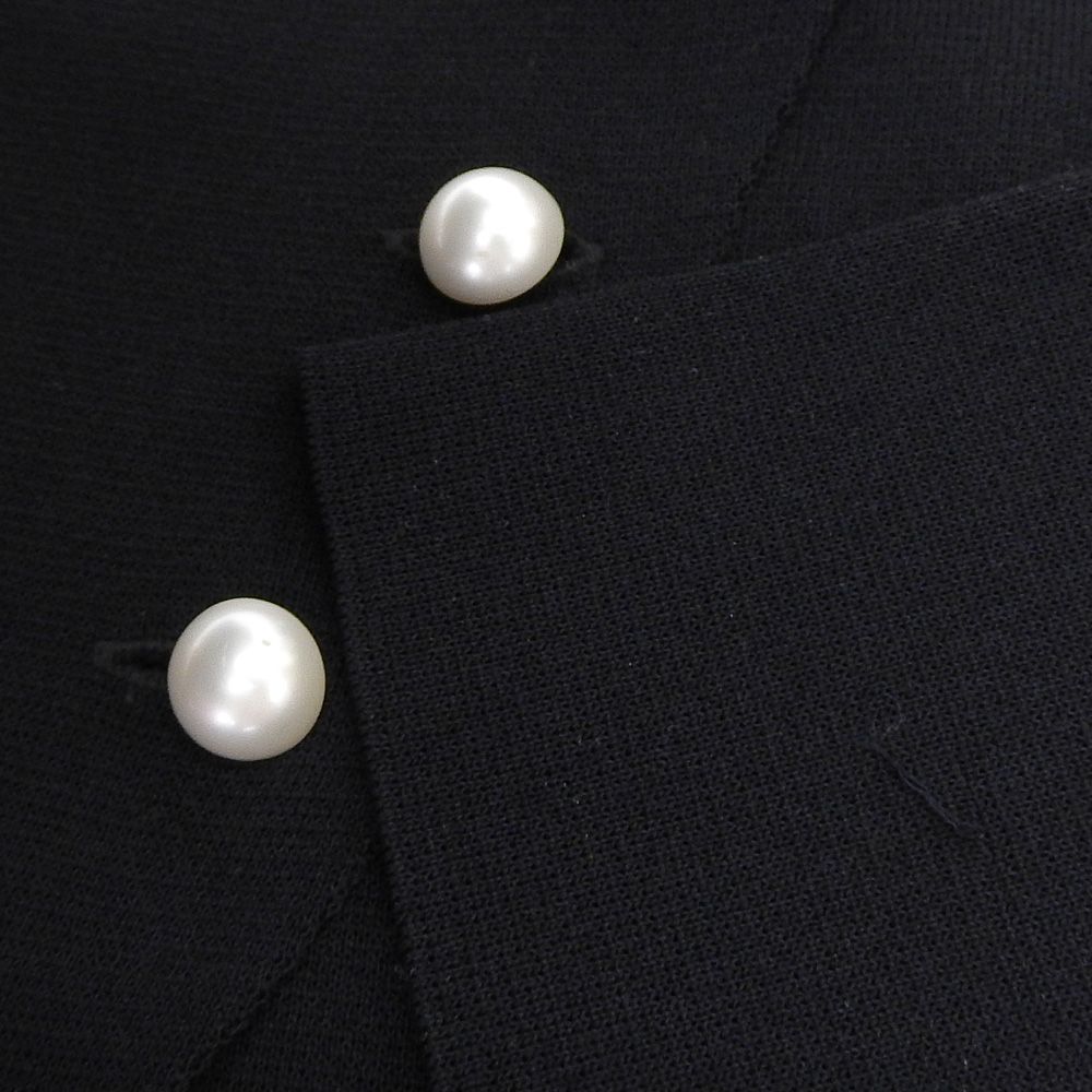 Rene ルネ 美品 パールボタン ニットジャケット レディース 黒