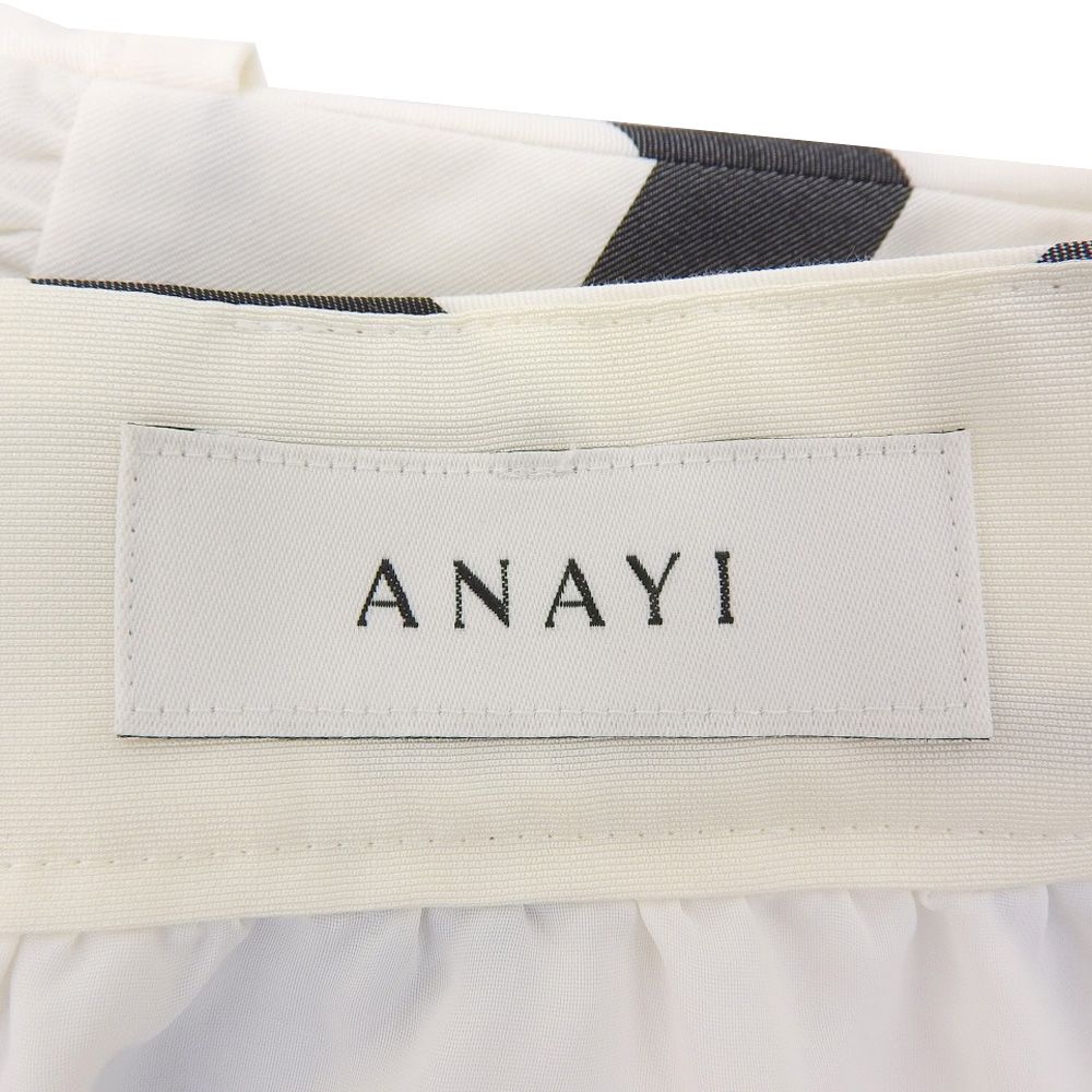 ANAYI アナイ 新品同様 ビッグウインドペーンチェック ギャザーAライン