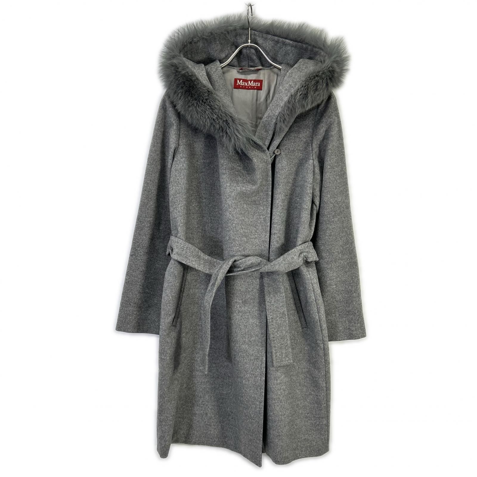 MAXMARA STUDIO マックスマーラスタジオ 73136 グレー フォックス