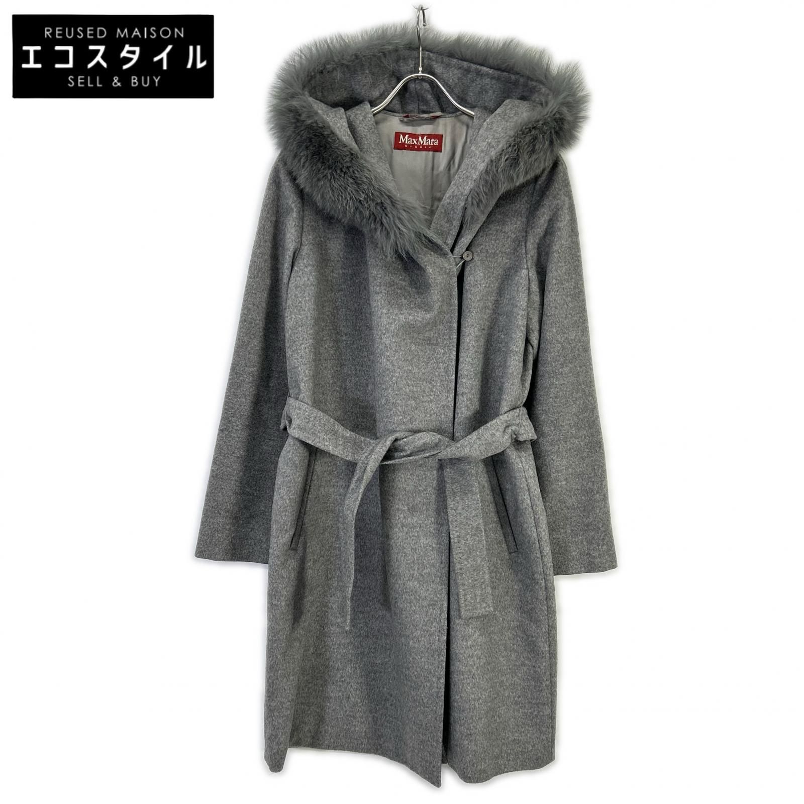 MAXMARA STUDIO マックスマーラスタジオ 73136 グレー フォックス