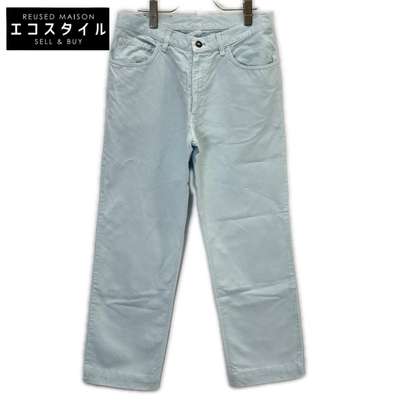 Loro Piana ロロピアーナ ブルー リネンコットン パンツ 32 - メルカリ