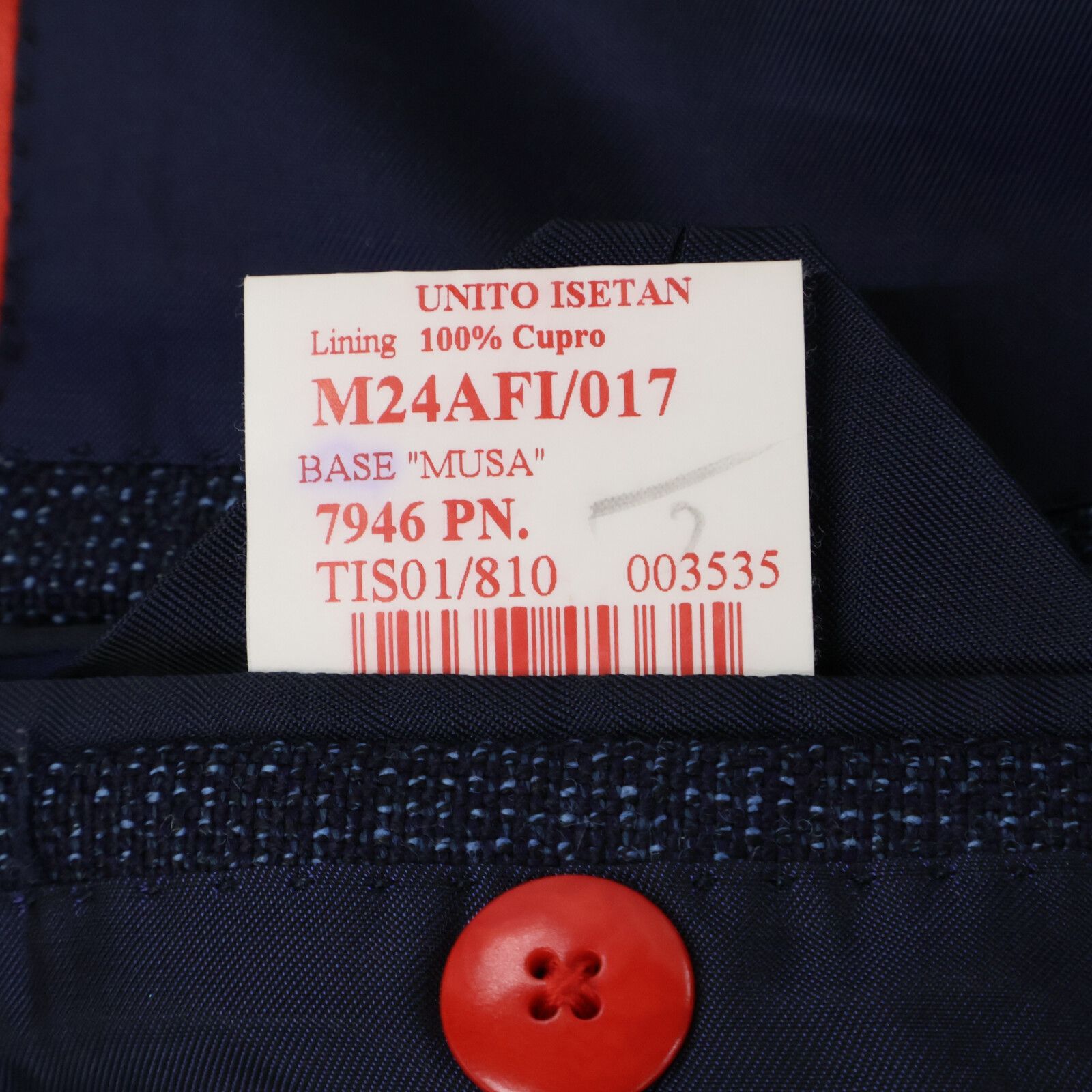 ISAIA イザイア 【美品】M24AFI/017 MUSAベース EDWIN WOODHOUSE生地