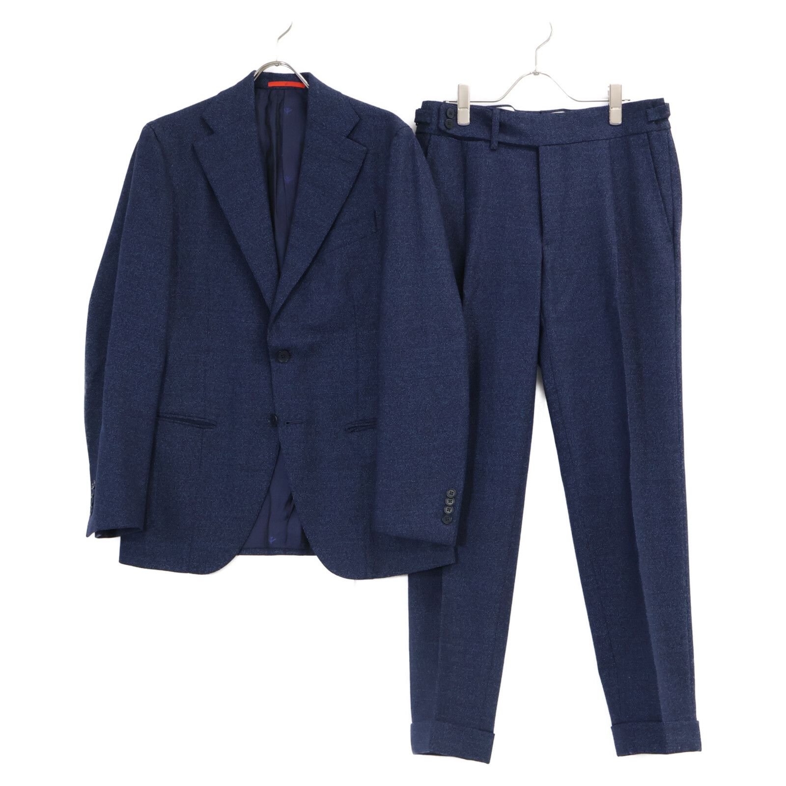 ISAIA イザイア 【美品】M24AFI/017 MUSAベース EDWIN WOODHOUSE生地 2Bシングルスーツ 48 8R ISAIA イザイア 【美品】M24AFI/017 MUSAベース EDWIN WOODHOUSE生地