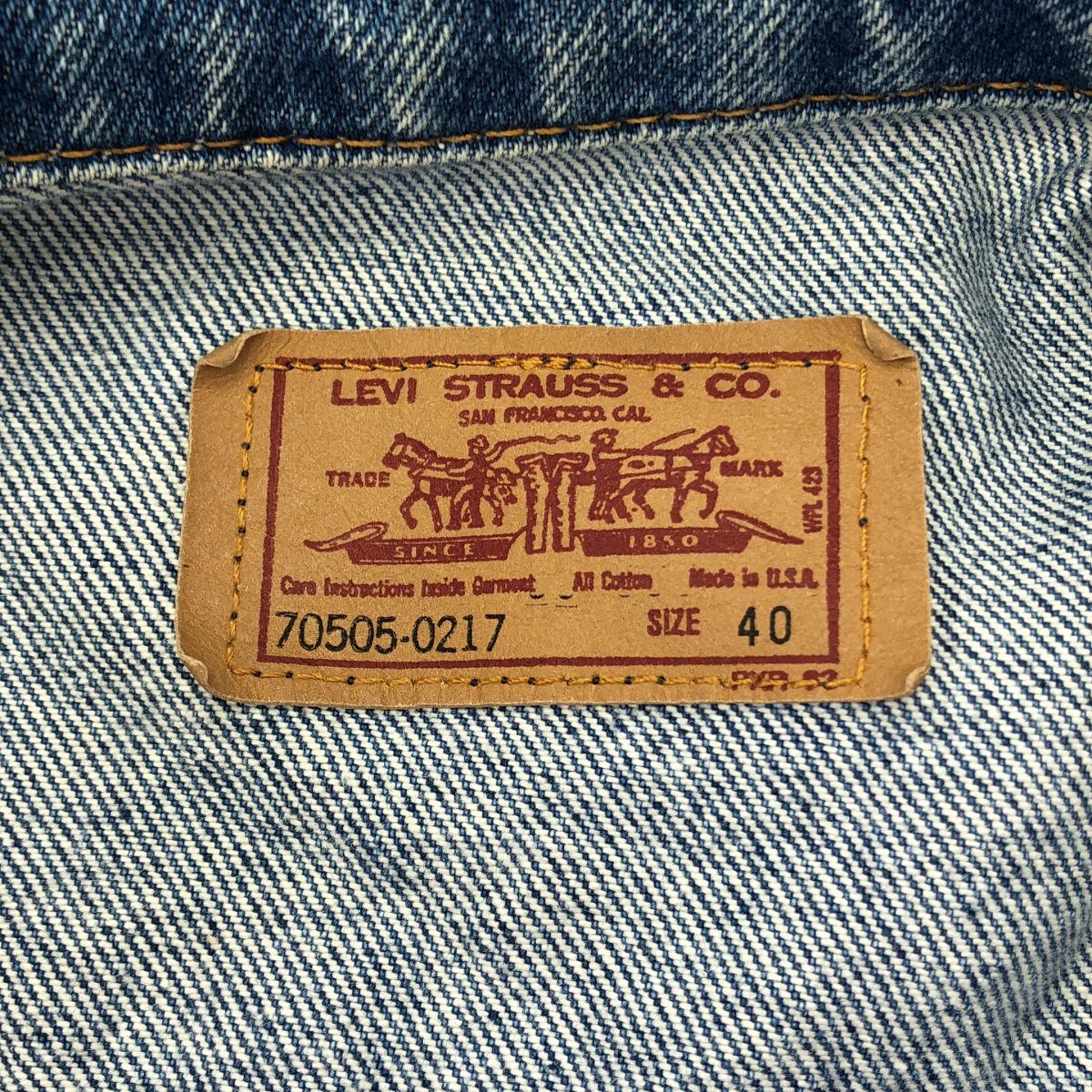 LEVI'S リーバイス 70505-0217 70sジージャン USA製 ボタン裏527 40