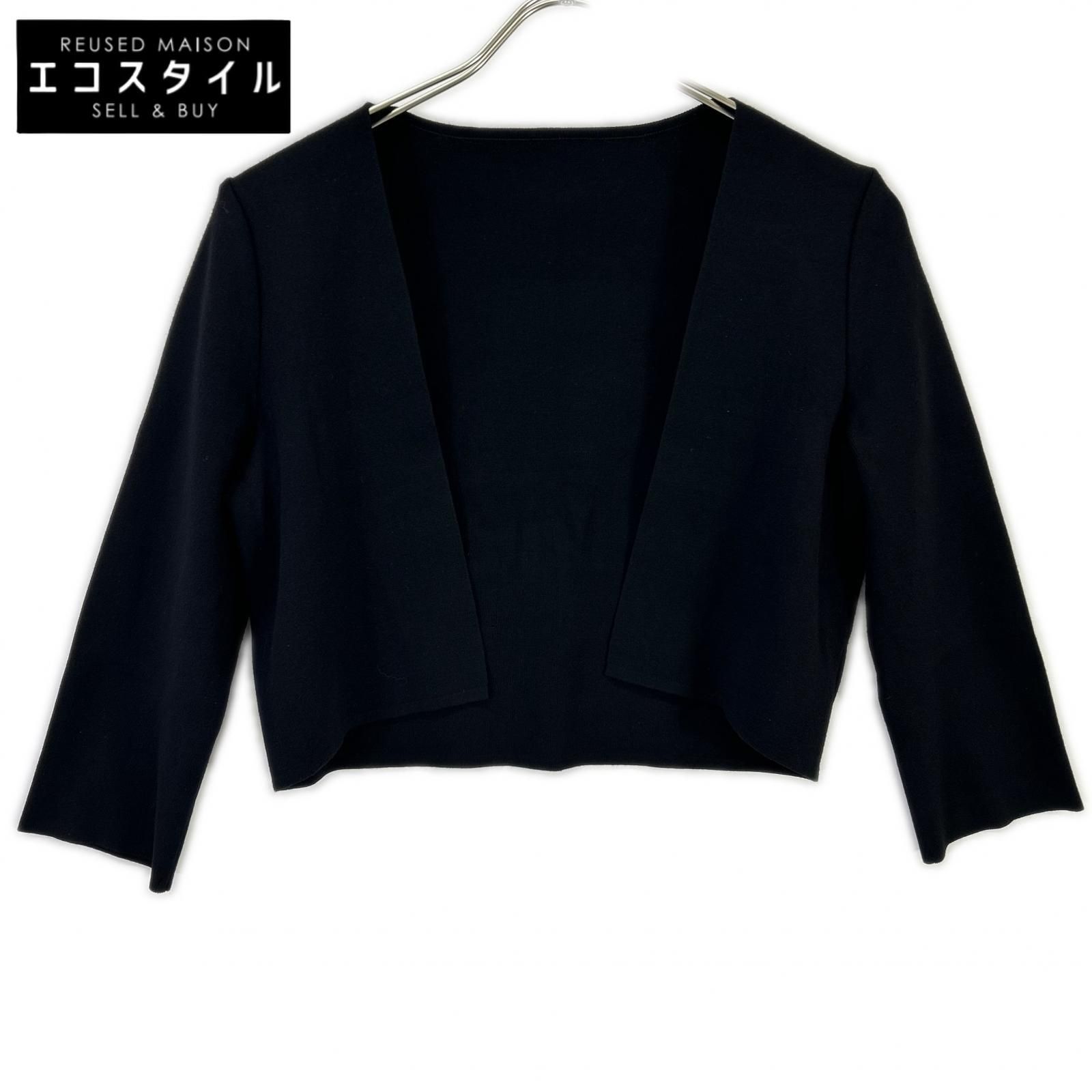 P4 美品 M フォクシーブティック カーディガン ブラック レディース