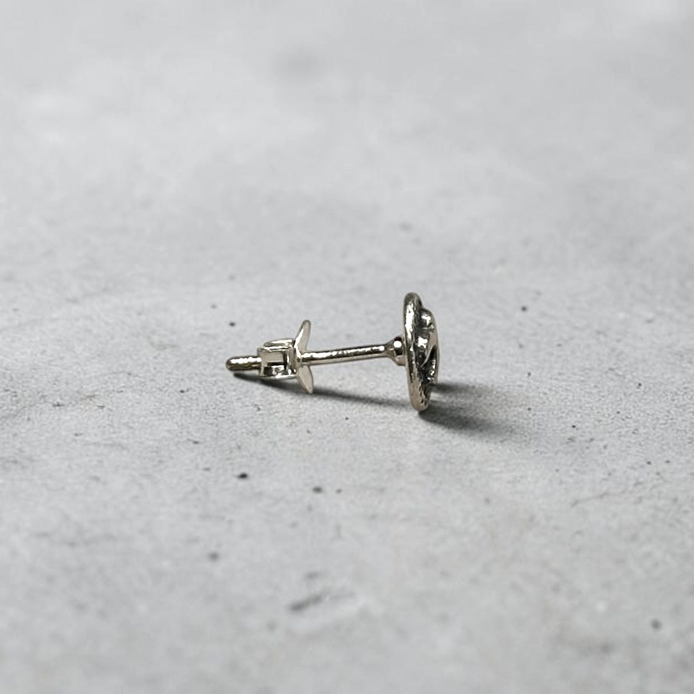 送料無料 シルバー925 イーグルピアス 片耳用 18G シルバー silver925