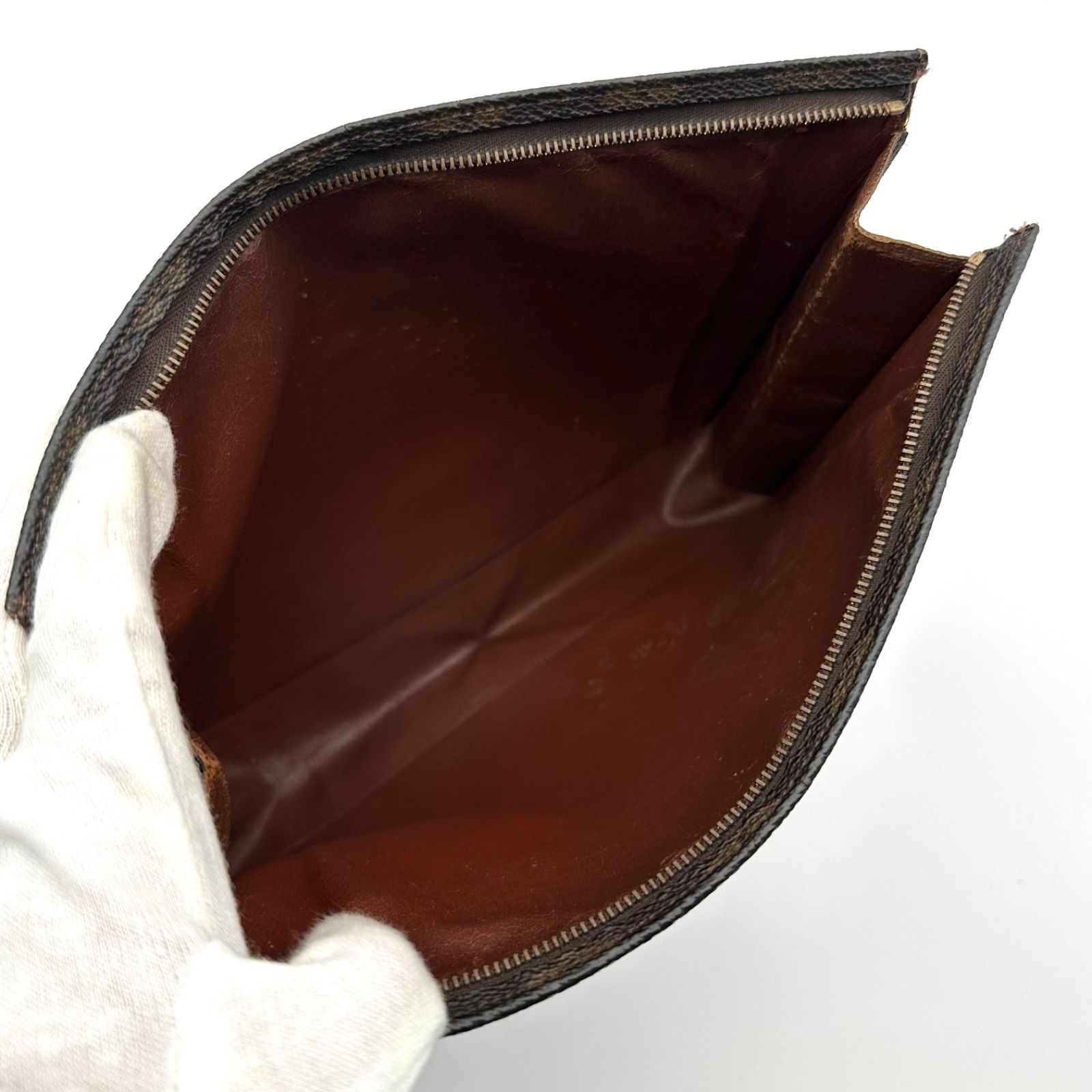 B5669】 LOUIS VUITTON ルイ ヴィトン ブラウン ポーチ クラッチバッグ