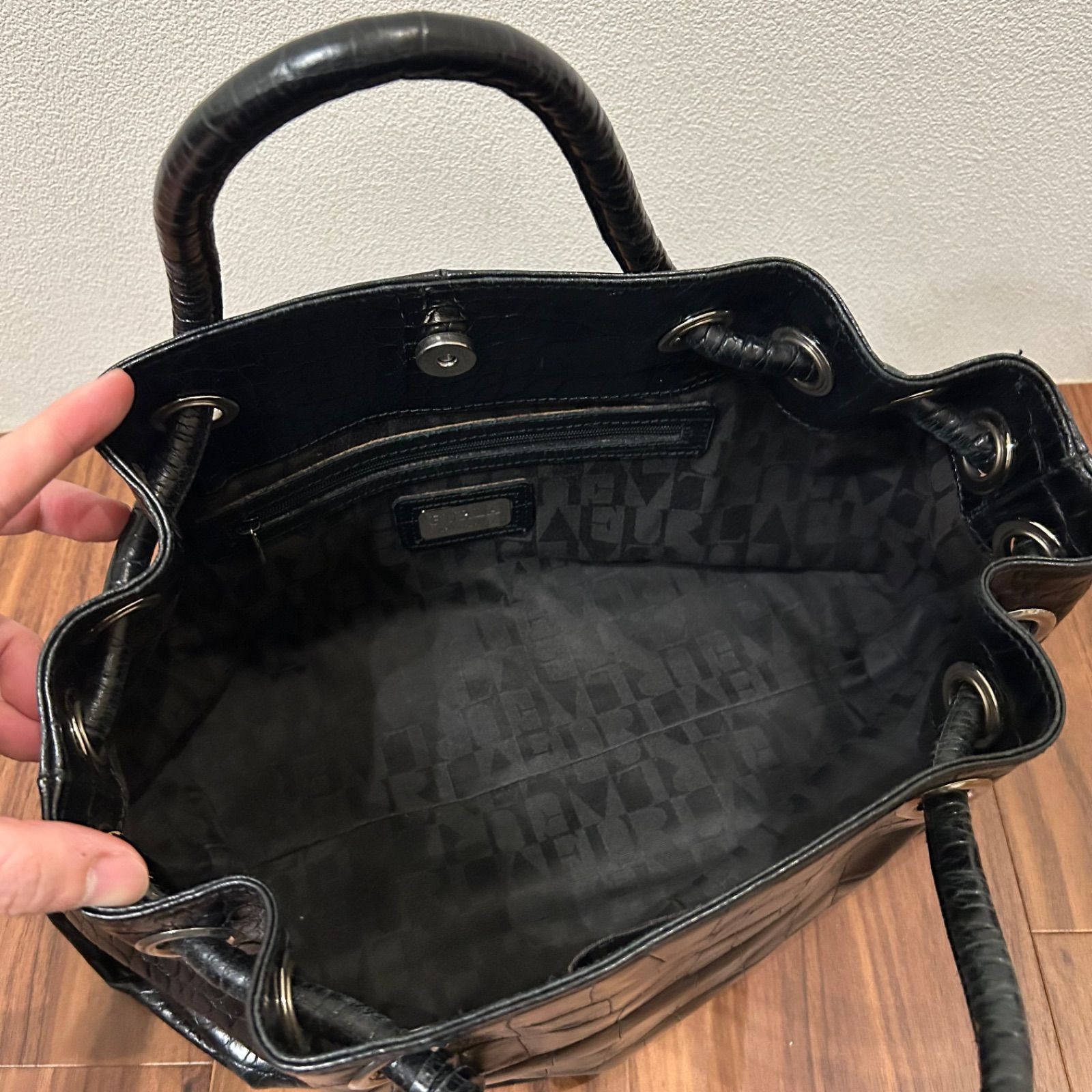 FURLA フルラ レディース トートバッグ ハンドバッグ クロコ型押し 