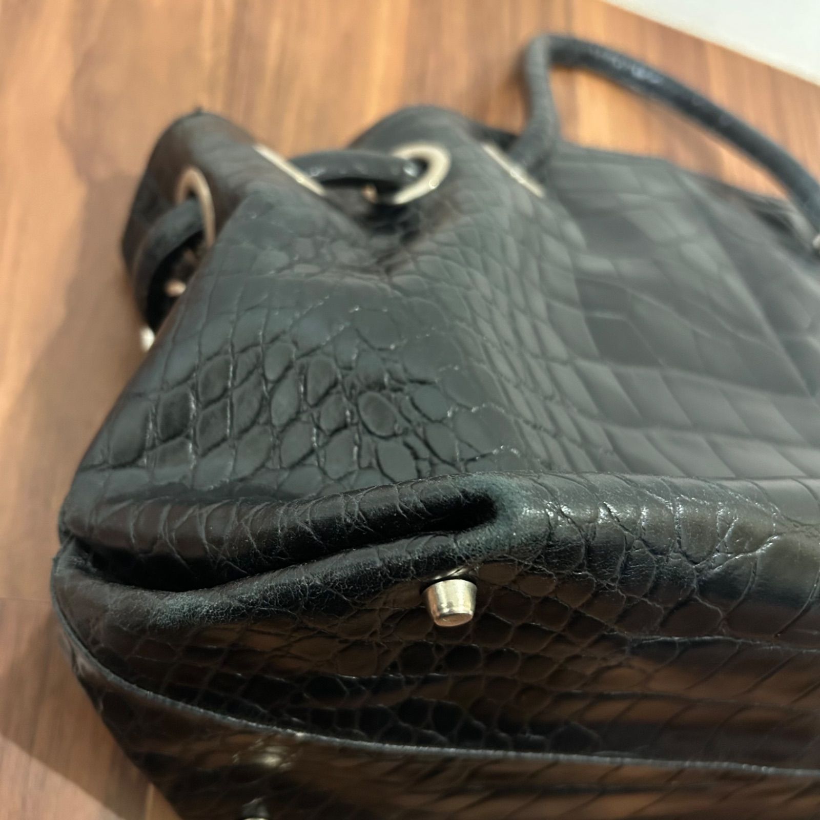 FURLA フルラ レディース トートバッグ ハンドバッグ クロコ型押し 