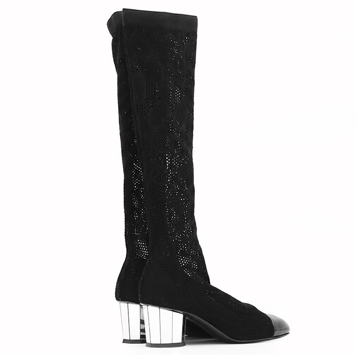 未使用】CHANEL シャネル ロングブーツ サイズ 35 1/2 レディース