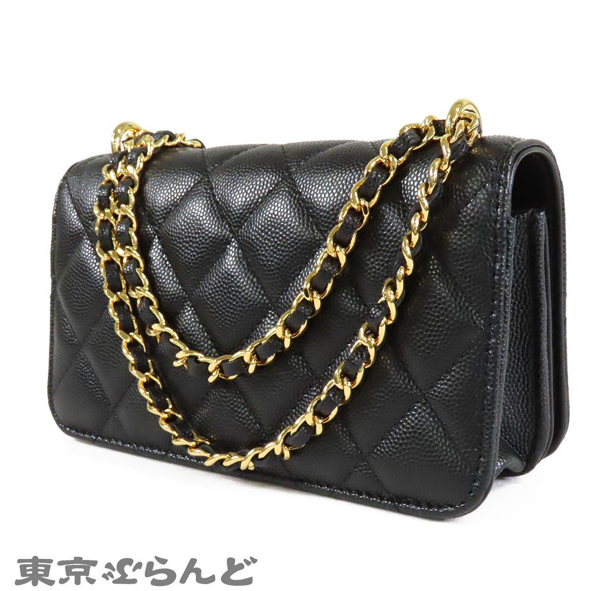 シャネル CHANEL チェーンウォレット 長財布 AP3465 ブラック 黒