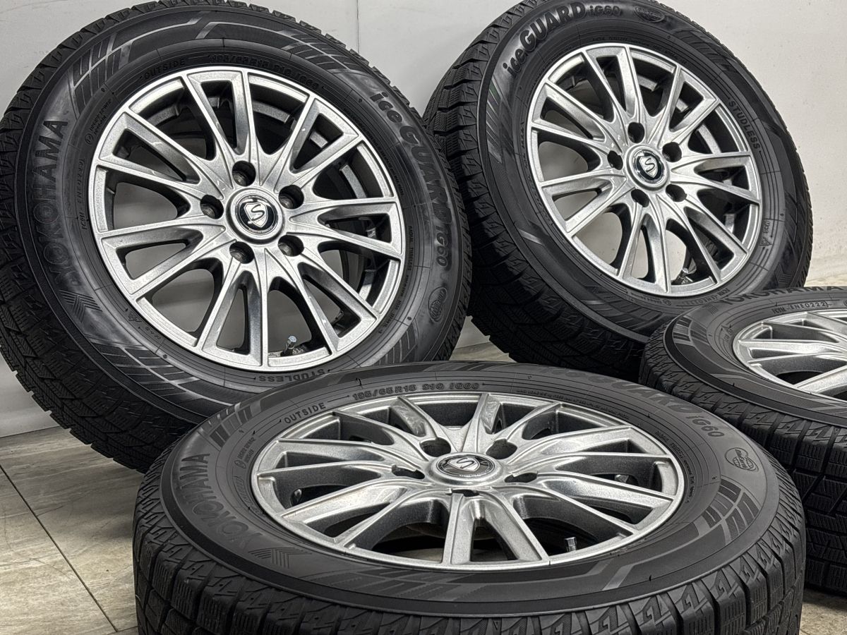 美品 バリ溝】ザイン 15in 6J +45 PCD114.3 ヨコハマ アイスガード