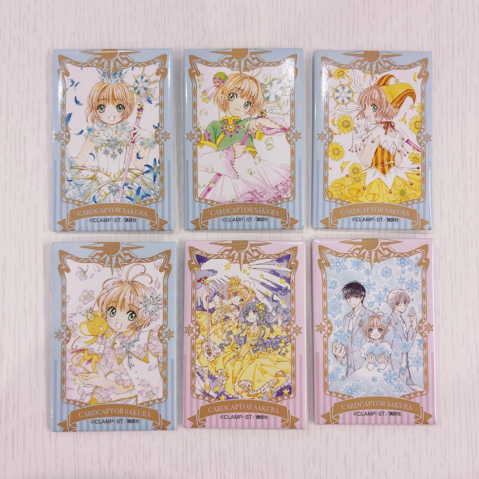 6種セット カードキャプターさくら展 スクエア缶バッジ - メルカリ