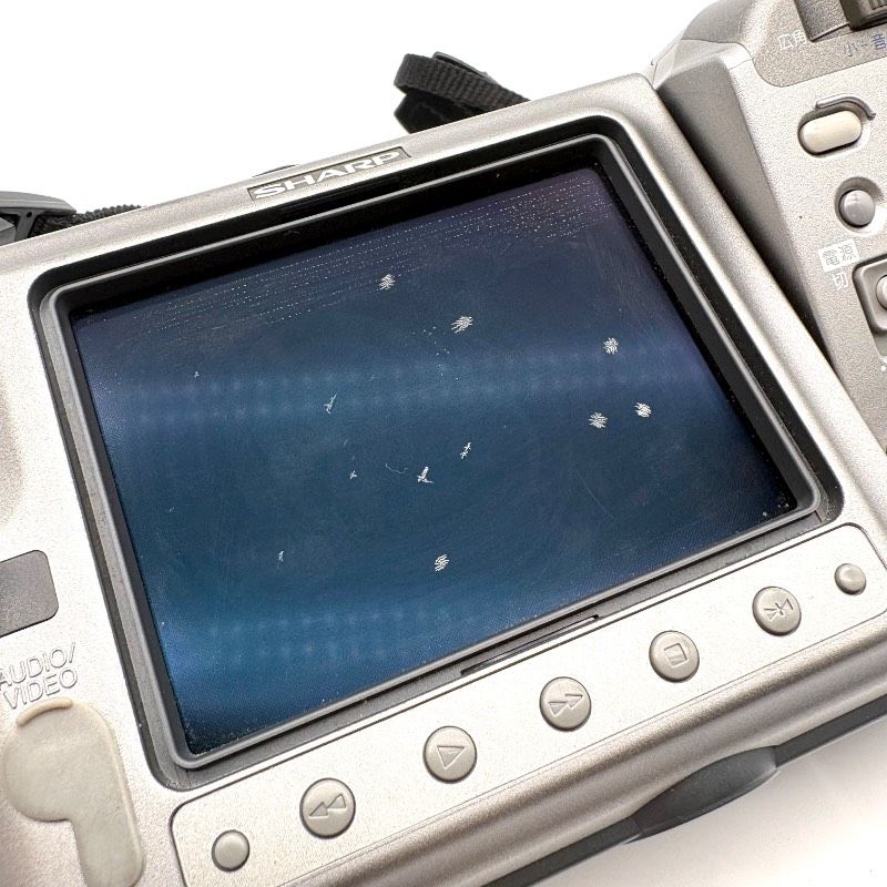 ジャンク】SHARP VL-EL450 8mm Video8 ビデオカメラ 液晶劣化 付属品