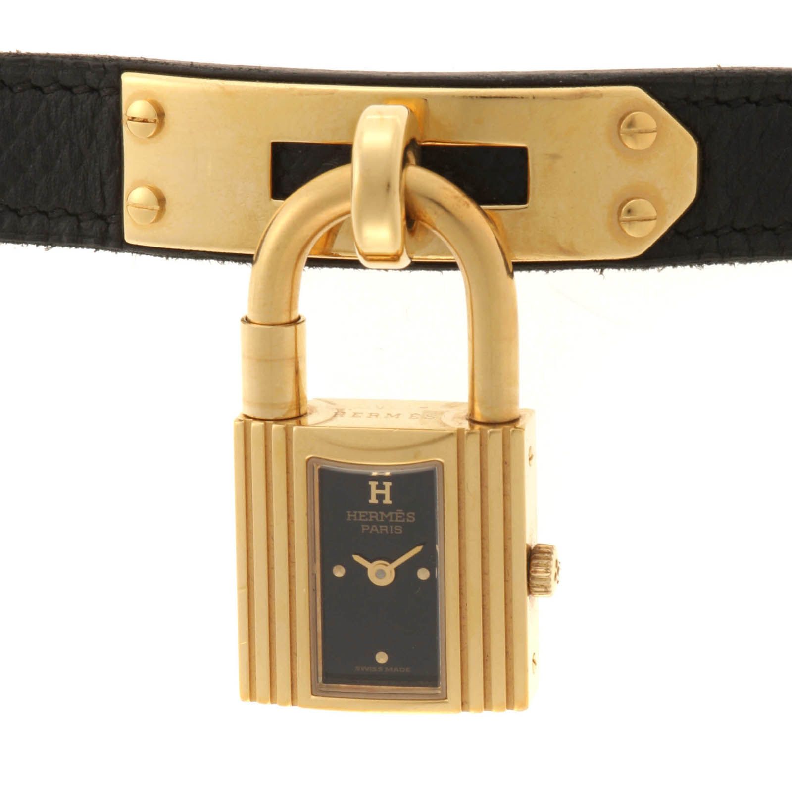 HERMES エルメス ウォッチ ケリーウォッチ KE1.201 腕時計 GP/レザー