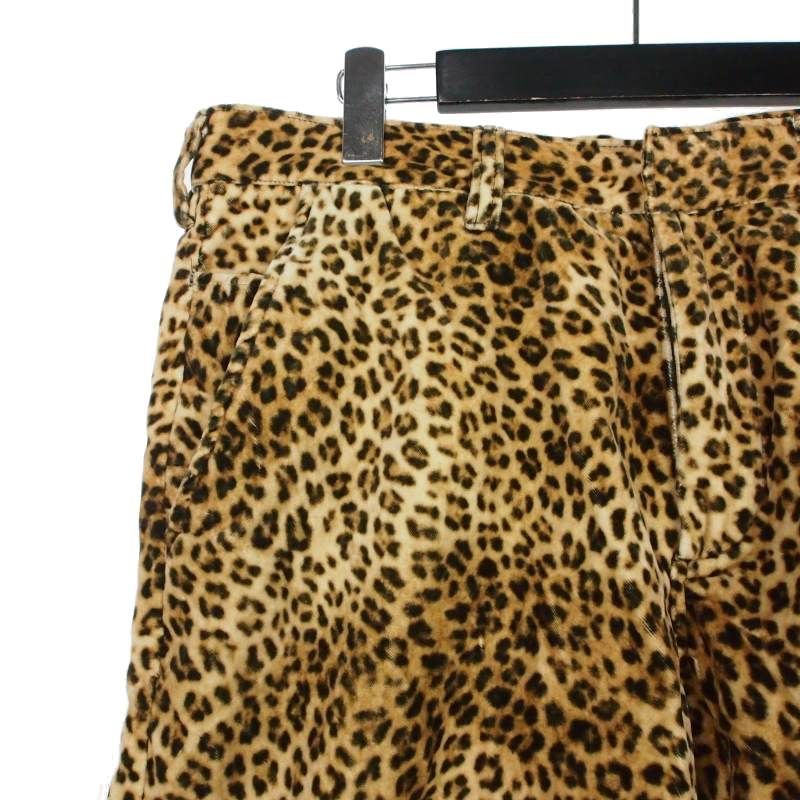 シュプリーム SUPREME 19SS Velvet Work Short Leopard ベルベット