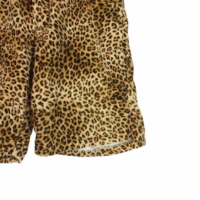 シュプリーム SUPREME 19SS Velvet Work Short Leopard ベルベット