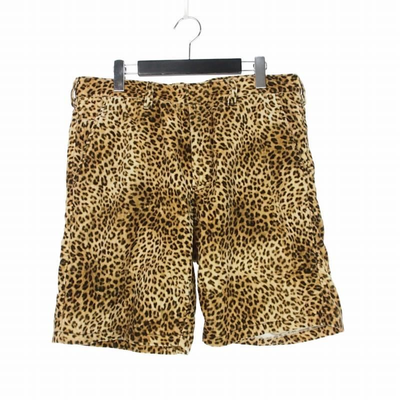 シュプリーム SUPREME 19SS Velvet Work Short Leopard ベルベット