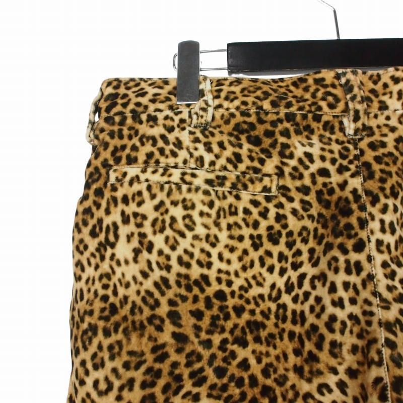 シュプリーム SUPREME 19SS Velvet Work Short Leopard ベルベット