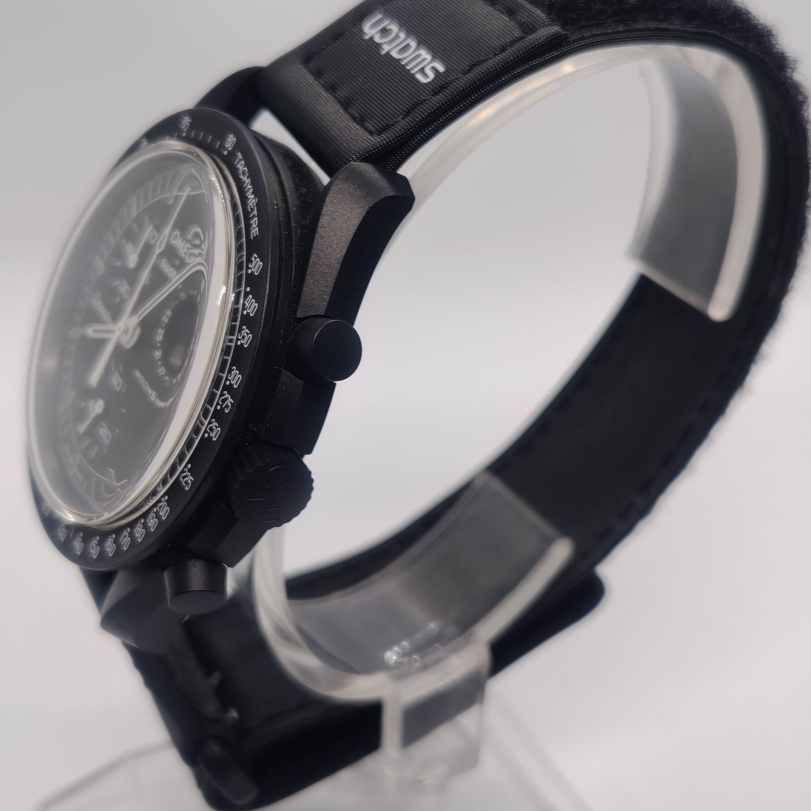 美品 Snoopy x OMEGA x Swatch MoonSwatch Black スヌーピー オメガ
