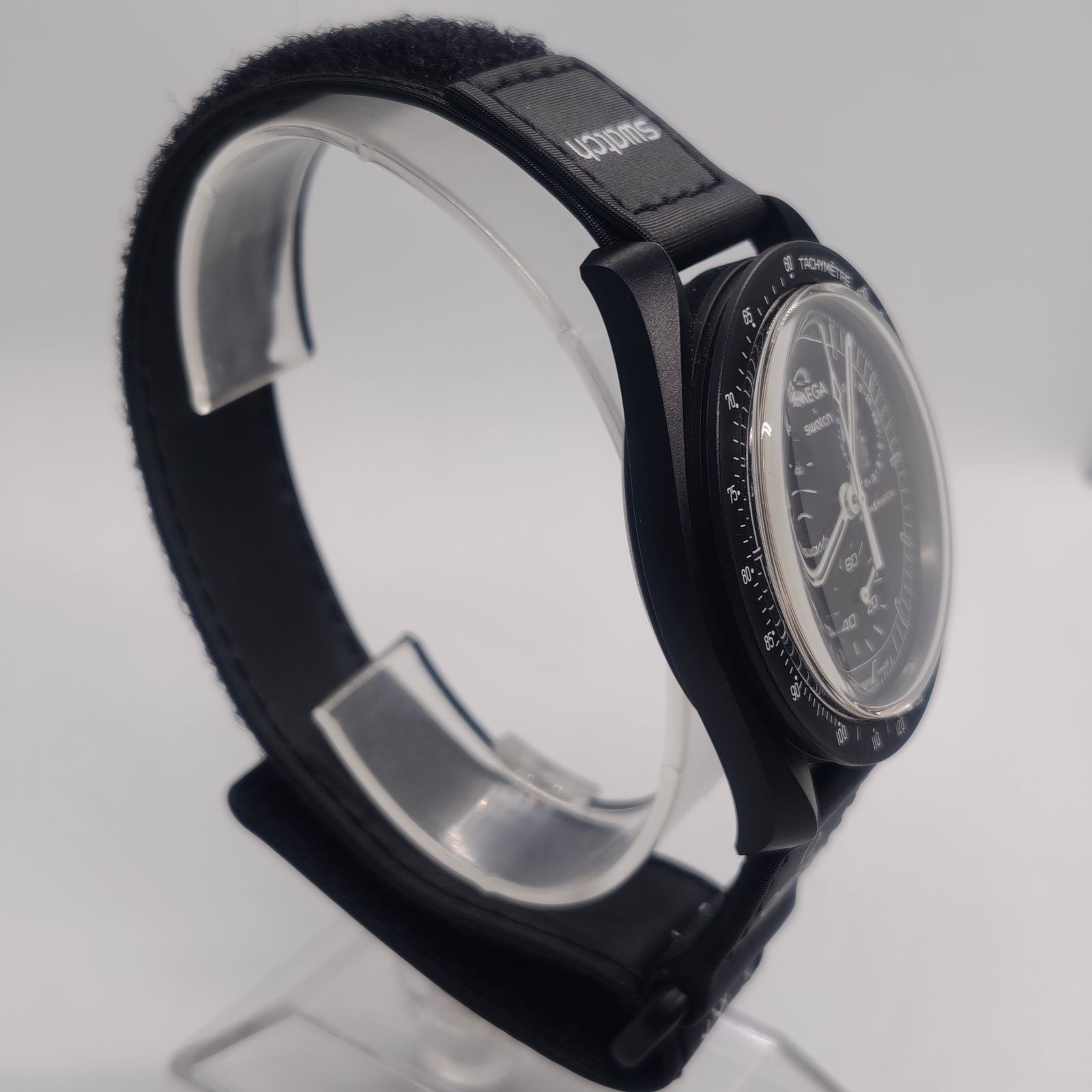 美品 Snoopy x OMEGA x Swatch MoonSwatch Black スヌーピー オメガ