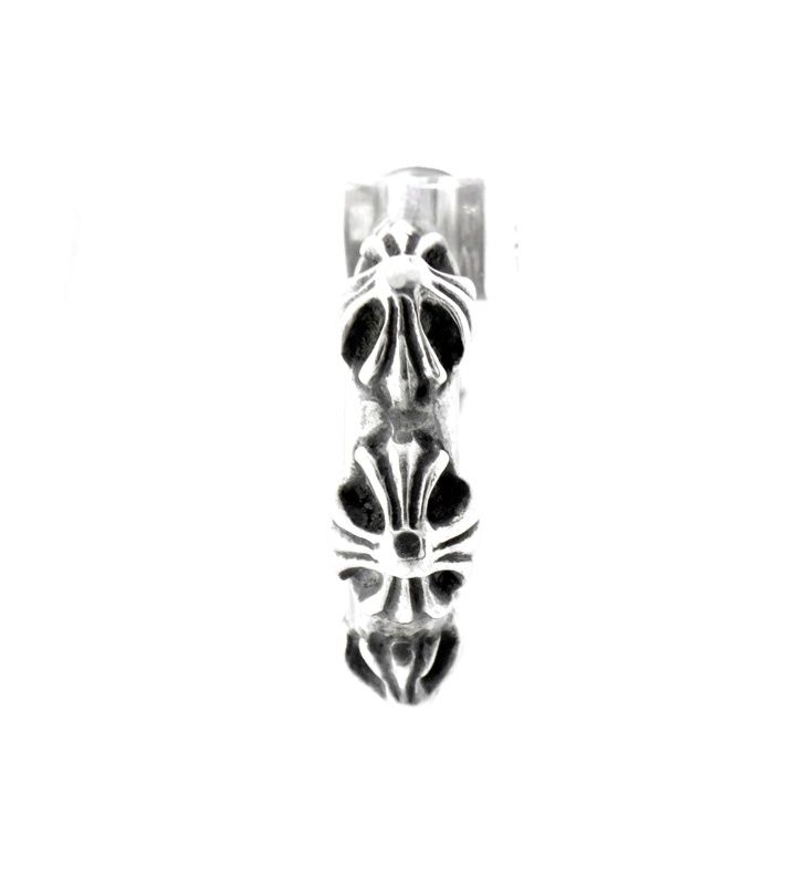 HEARTS CHROME クロムハーツ CROSS HOOP CH Chrome Hearts - Earrings