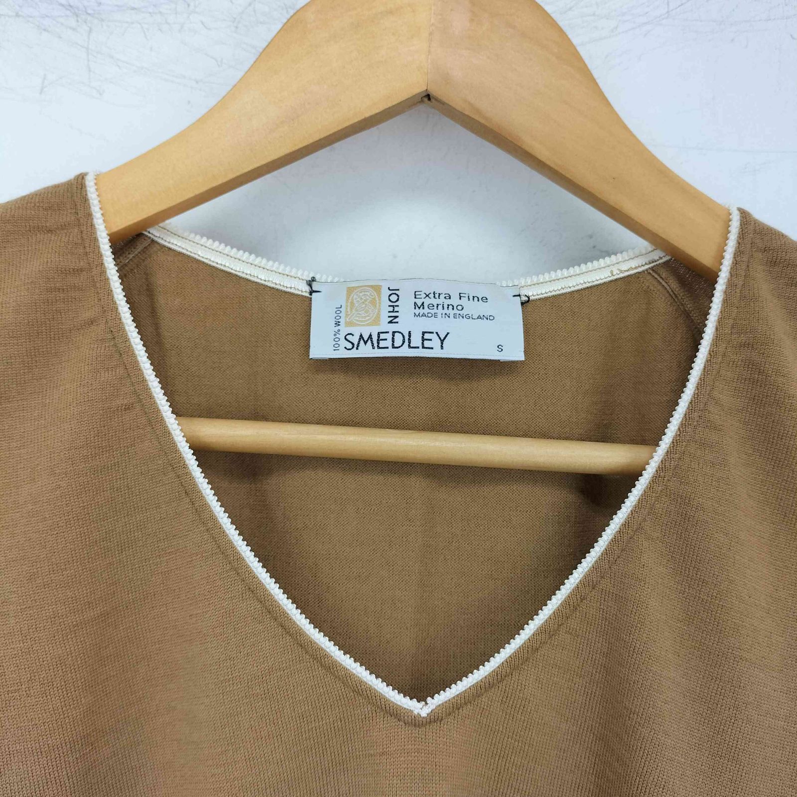 【希少・美品】JOHN SMEDLEY ジョンスメドレー ウールベスト ジョンスメドレー JOHN SMEDLEY 英国製 旧タグ エクストラファイン